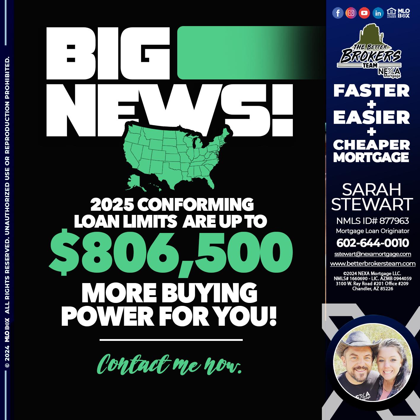 BIG NEWS - Sarah Stewart -Mortgage Loan Originator