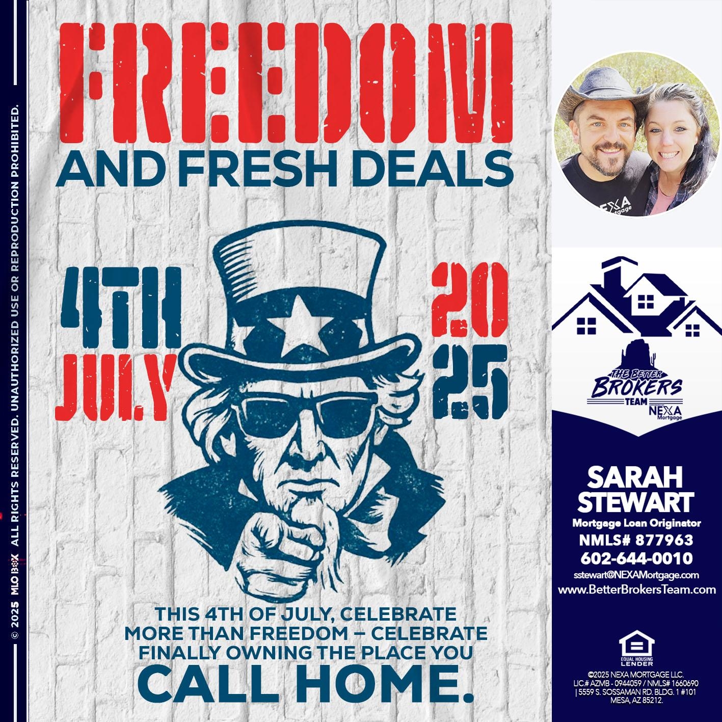 FREEDOM  - Sarah Stewart -Mortgage Loan Originator