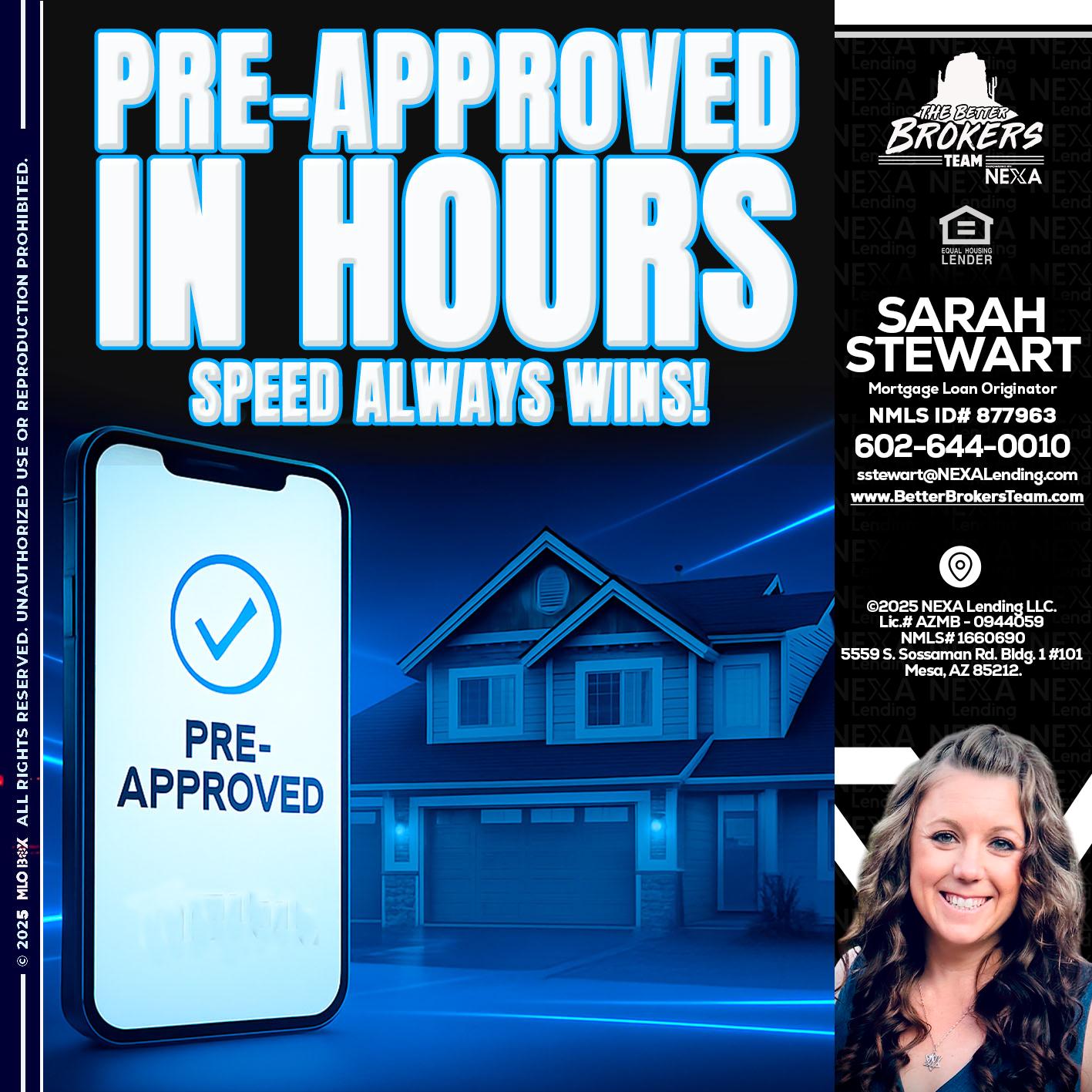 PRE - Sarah Stewart -Mortgage Loan Originator