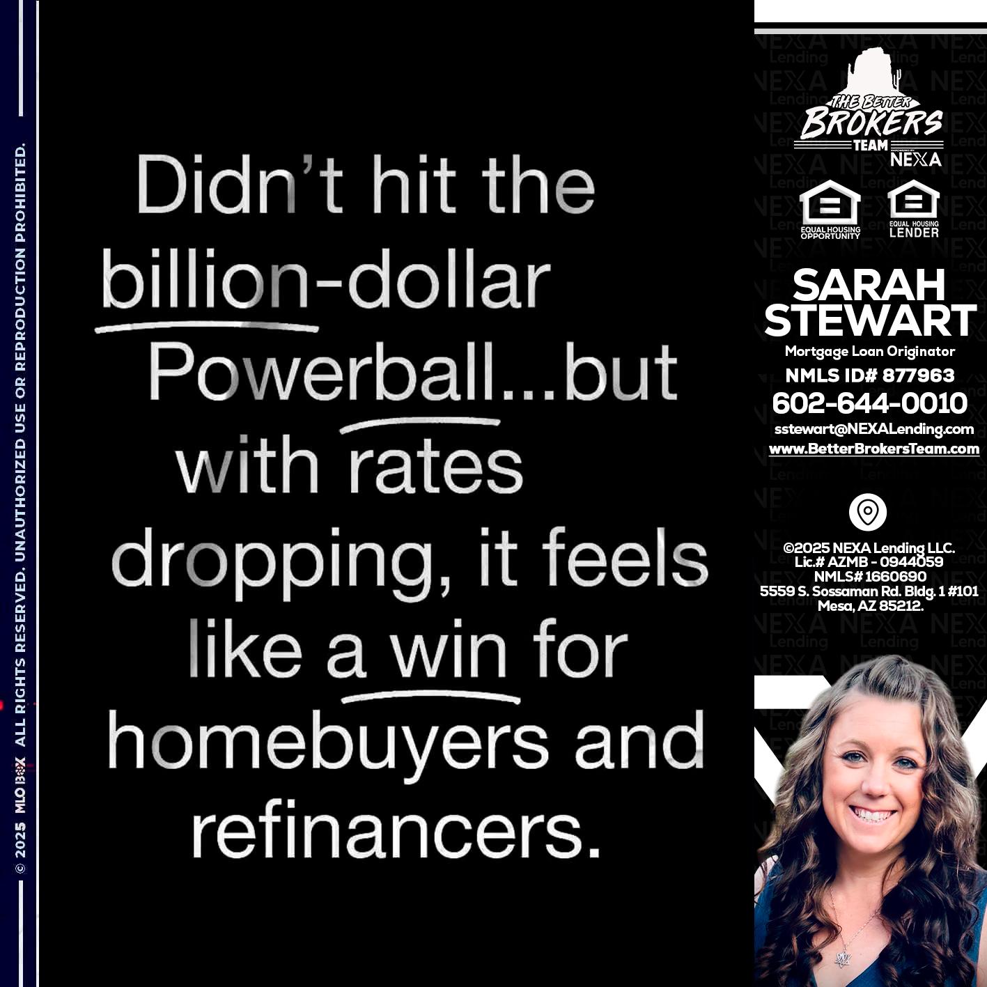 DIDNT HIT - Sarah Stewart -Mortgage Loan Originator