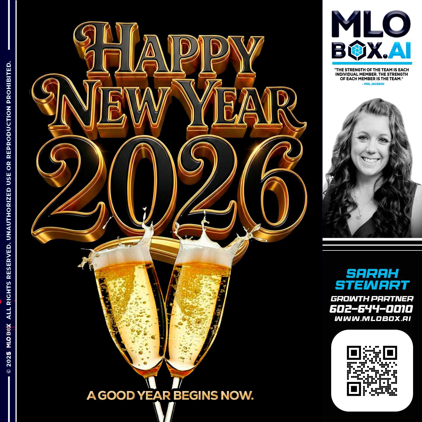 HAPPY NEW YEAR - Sarah Stewart -Mortgage Loan Originator