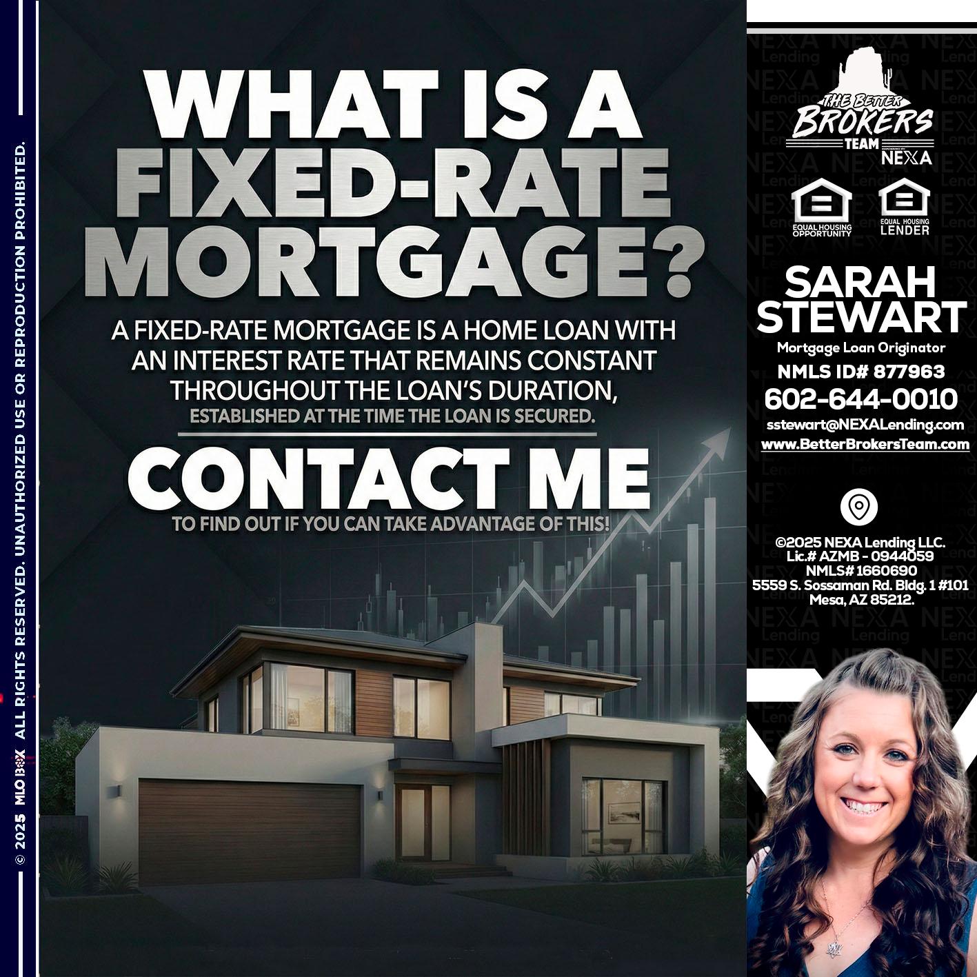 WHAT IS A - Sarah Stewart -Mortgage Loan Originator