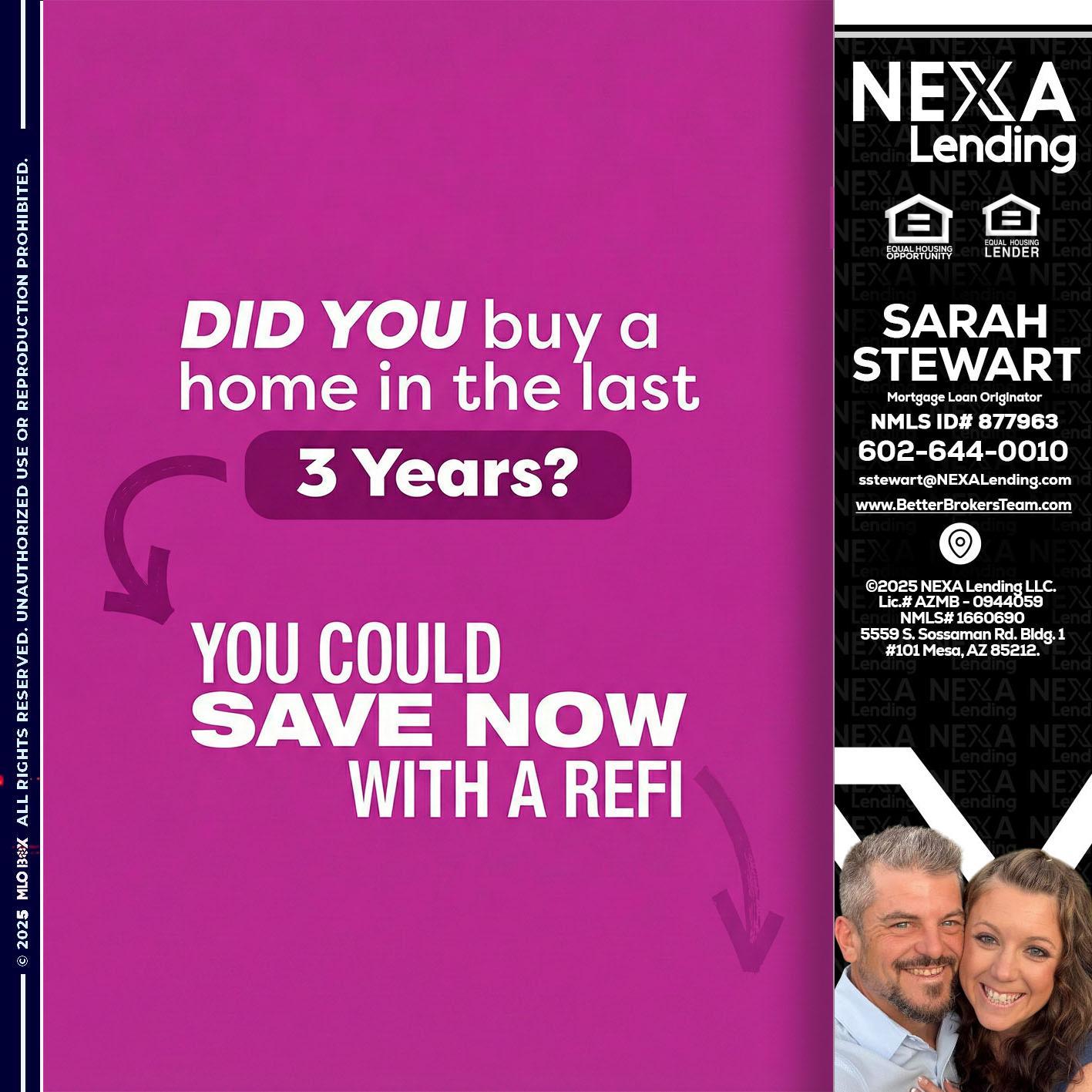 did you - Sarah Stewart -Mortgage Loan Originator