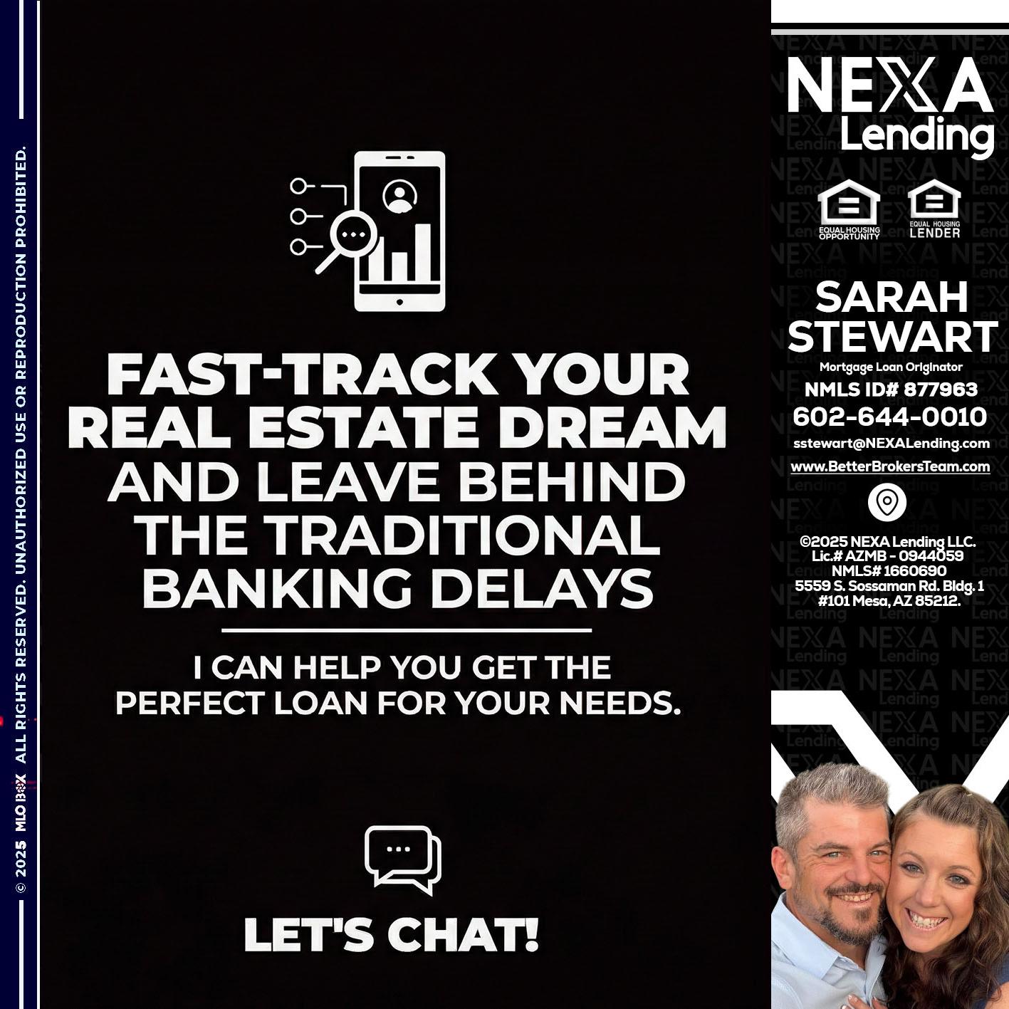 FAST TRACK - Sarah Stewart -Mortgage Loan Originator