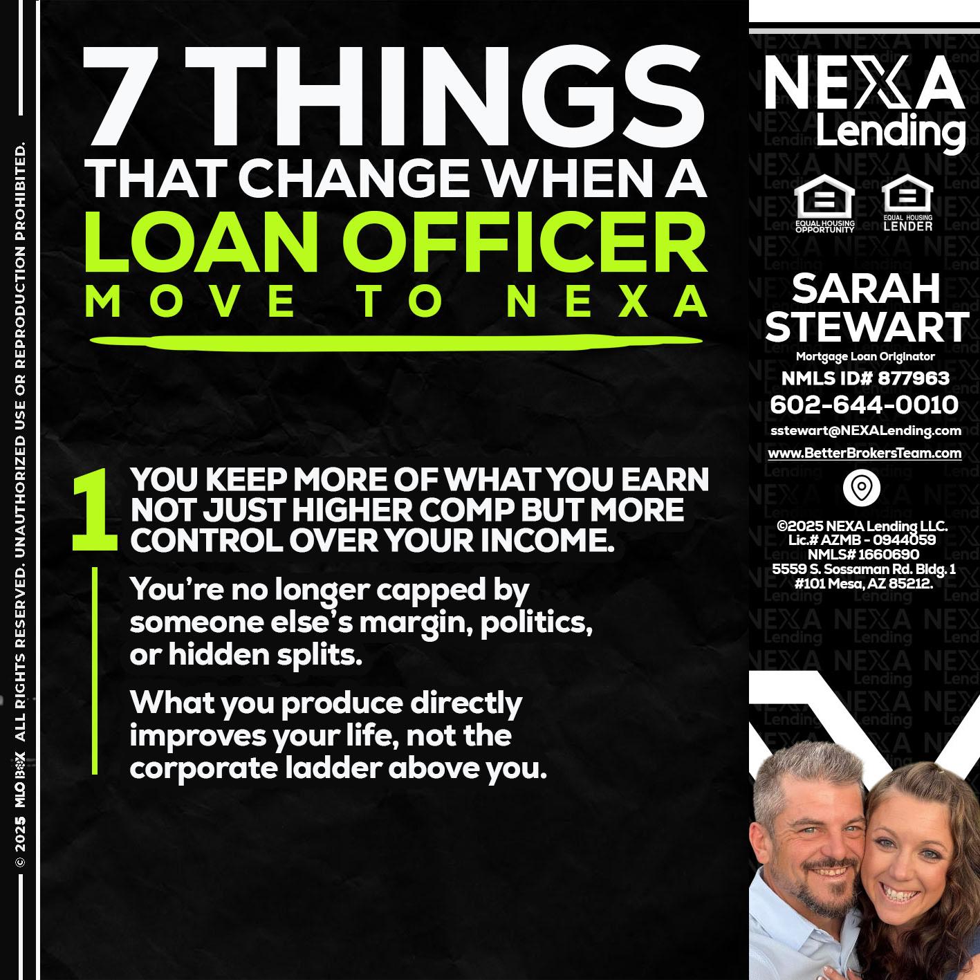 7 THINGS (1) - Sarah Stewart -Mortgage Loan Originator