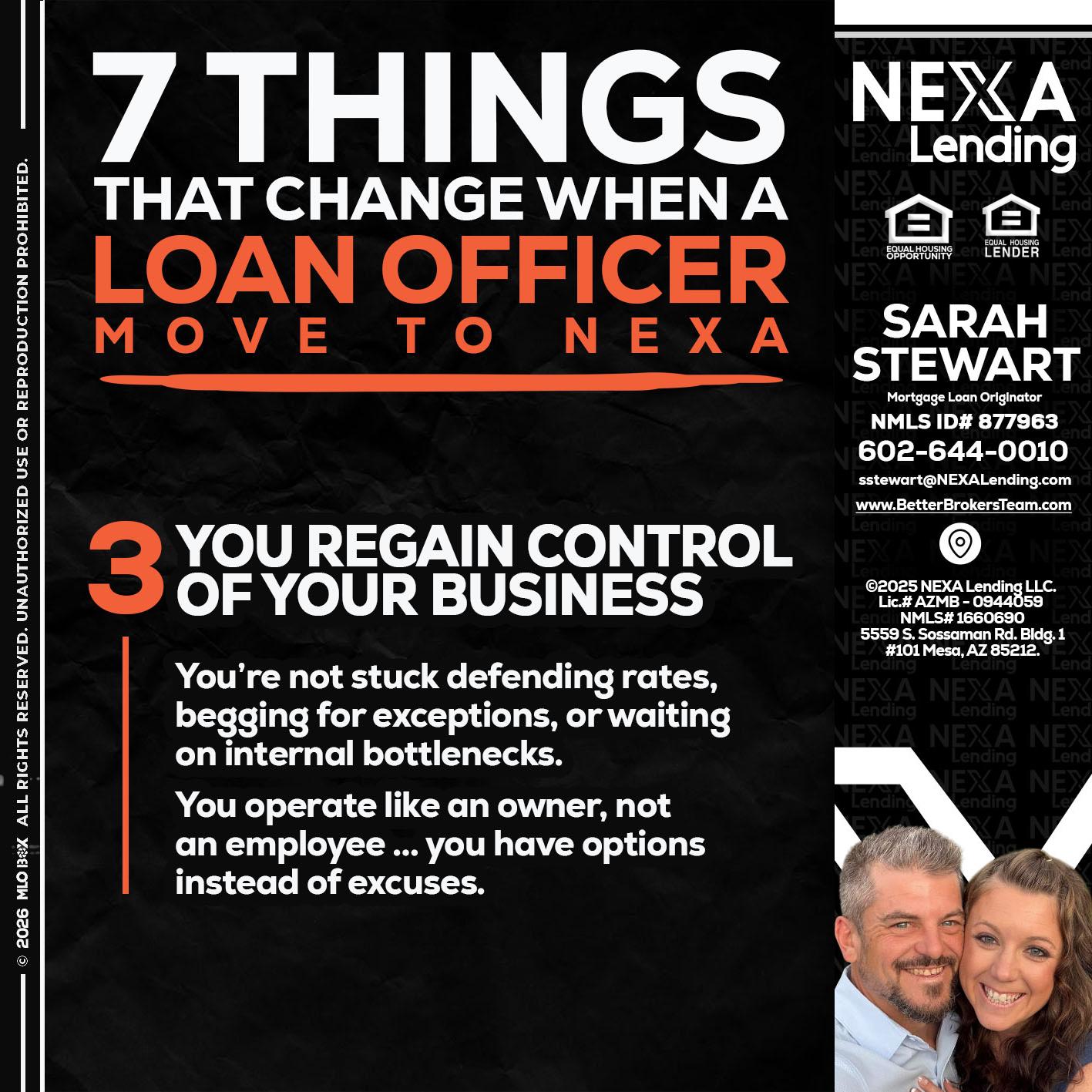 7 things (3) - Sarah Stewart -Mortgage Loan Originator