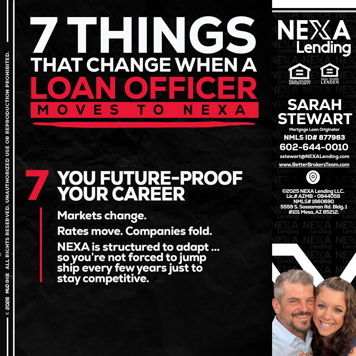 7 THINGS (7) - Sarah Stewart -Mortgage Loan Originator