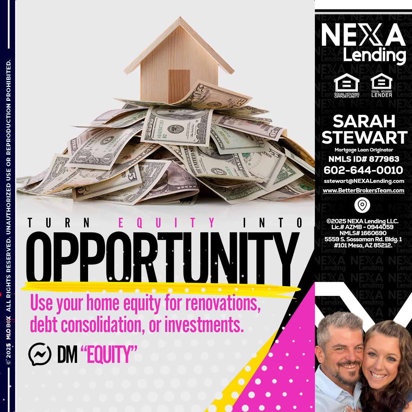 opportunity - Sarah Stewart -Mortgage Loan Originator