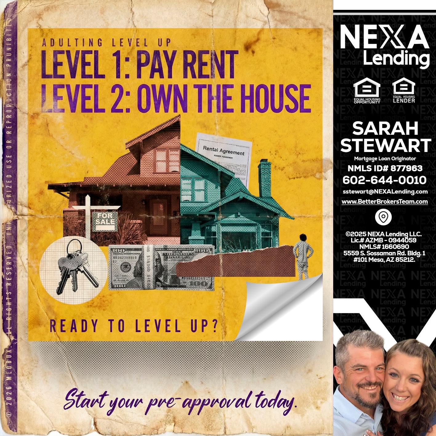 LEVEL 1 - Sarah Stewart -Mortgage Loan Originator