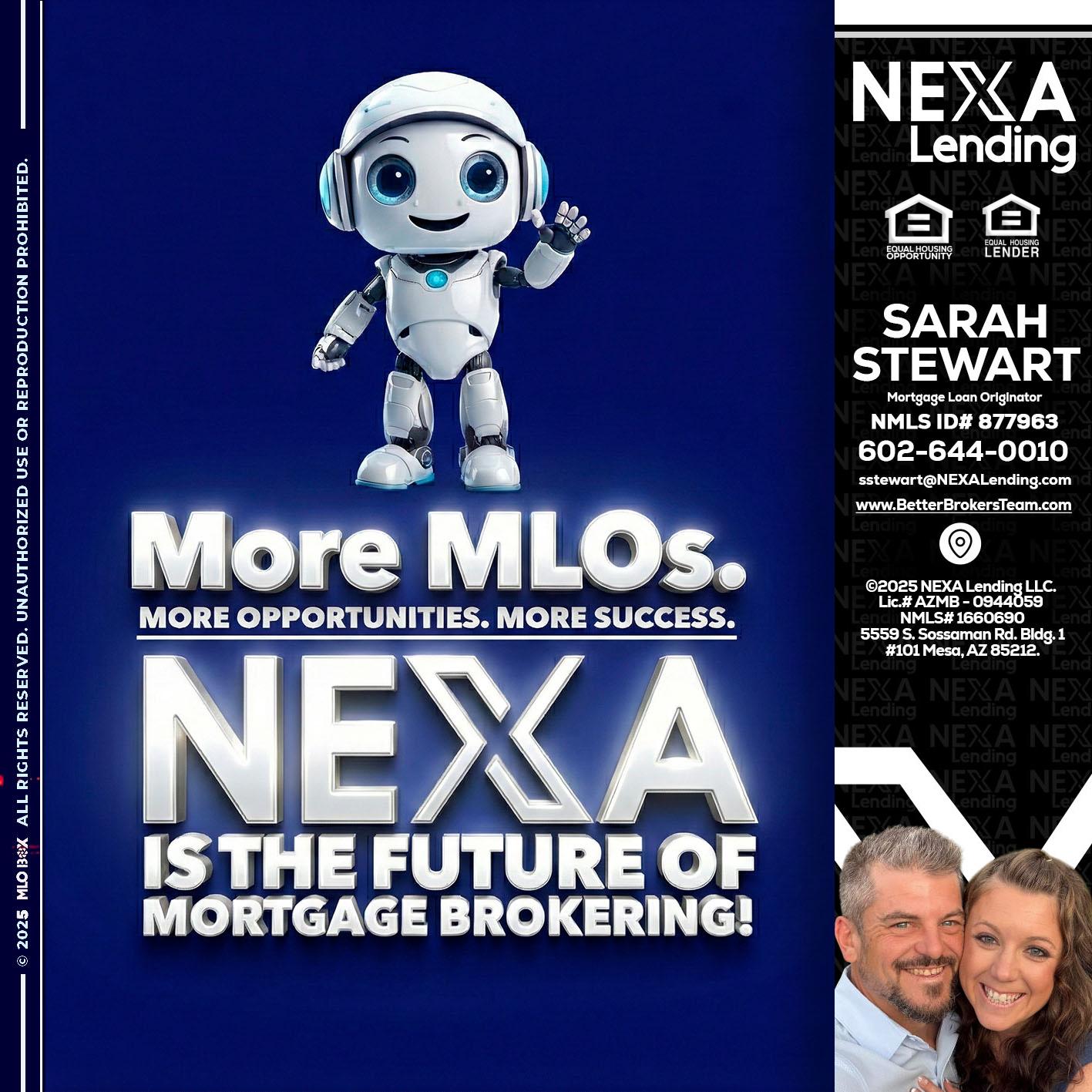 MORE MLOs - Sarah Stewart -Mortgage Loan Originator