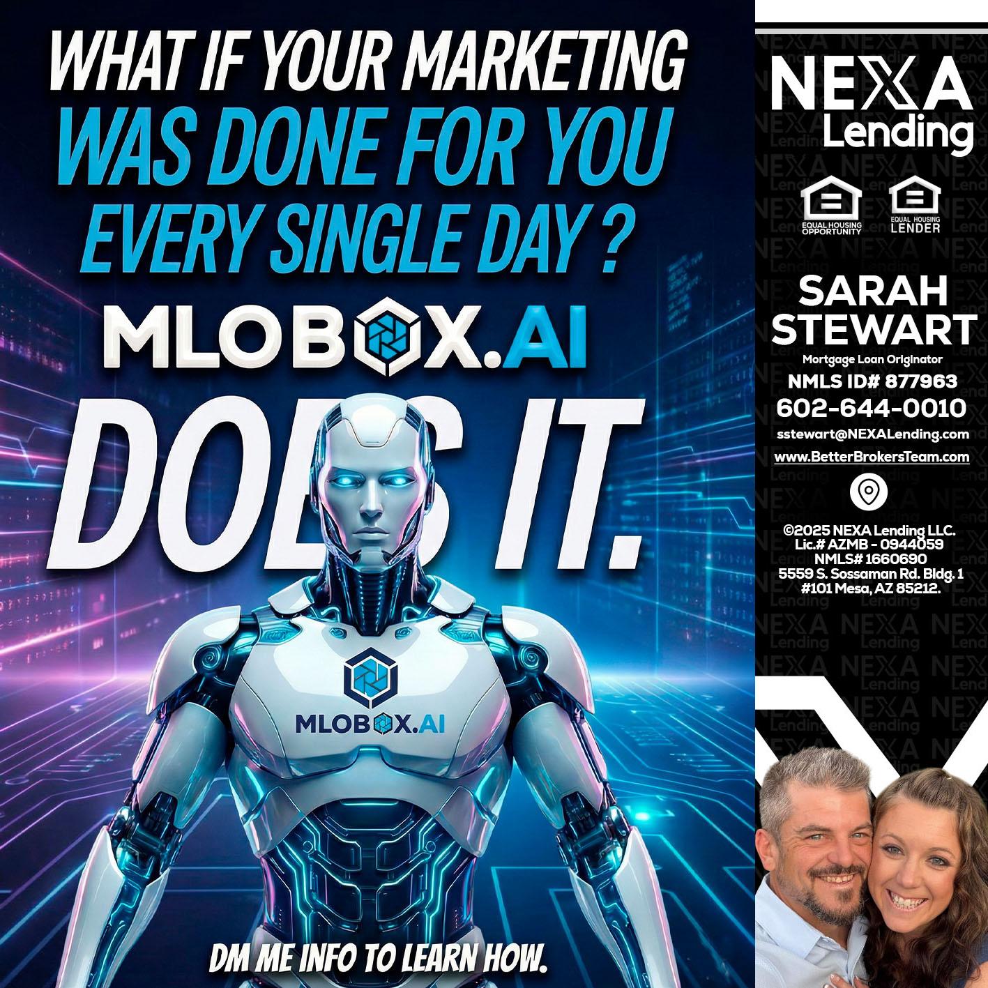 DOES IT - Sarah Stewart -Mortgage Loan Originator