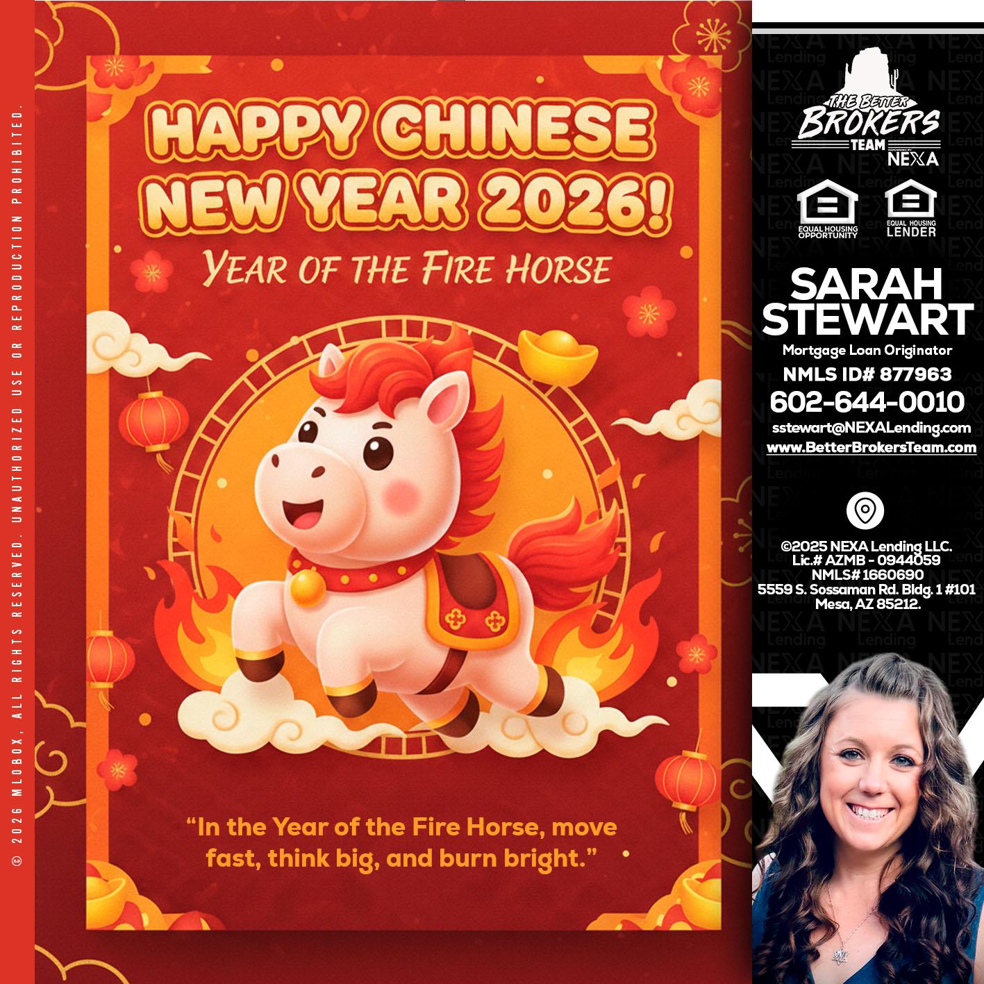 happy Chinese new year - Sarah Stewart -Mortgage Loan Originator