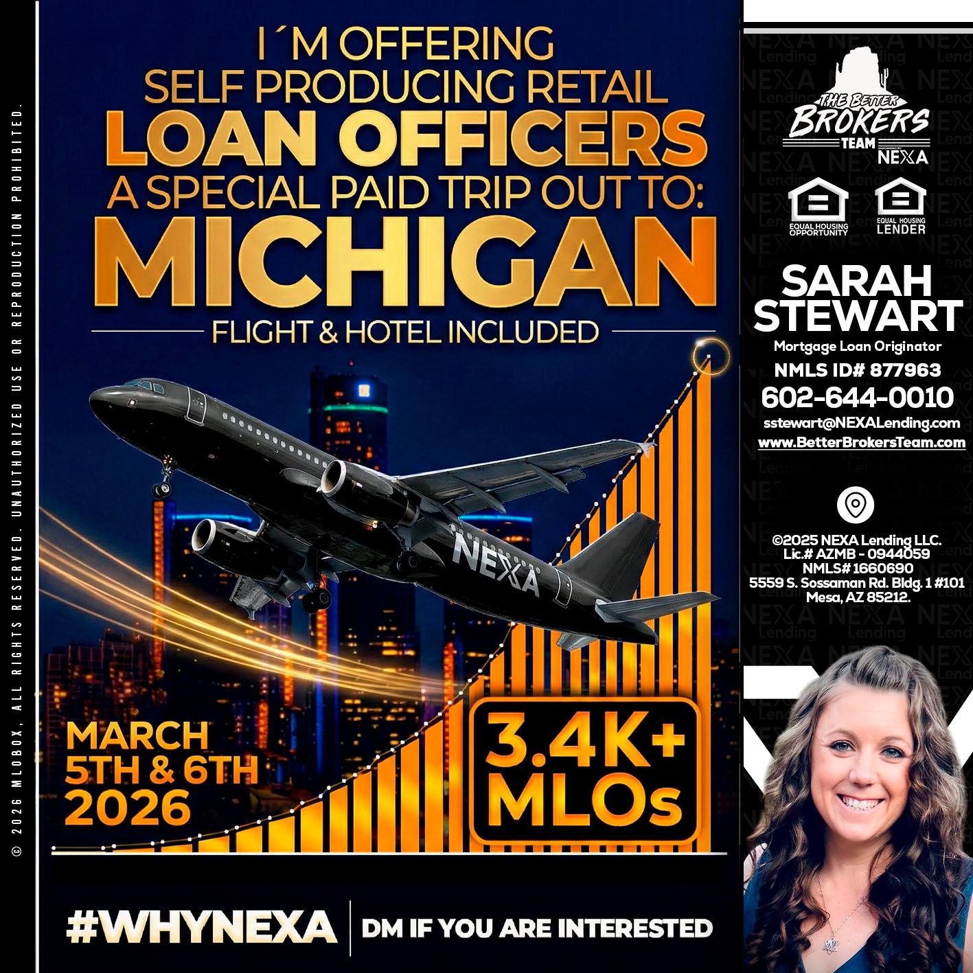 MICHIGAN - Sarah Stewart -Mortgage Loan Originator