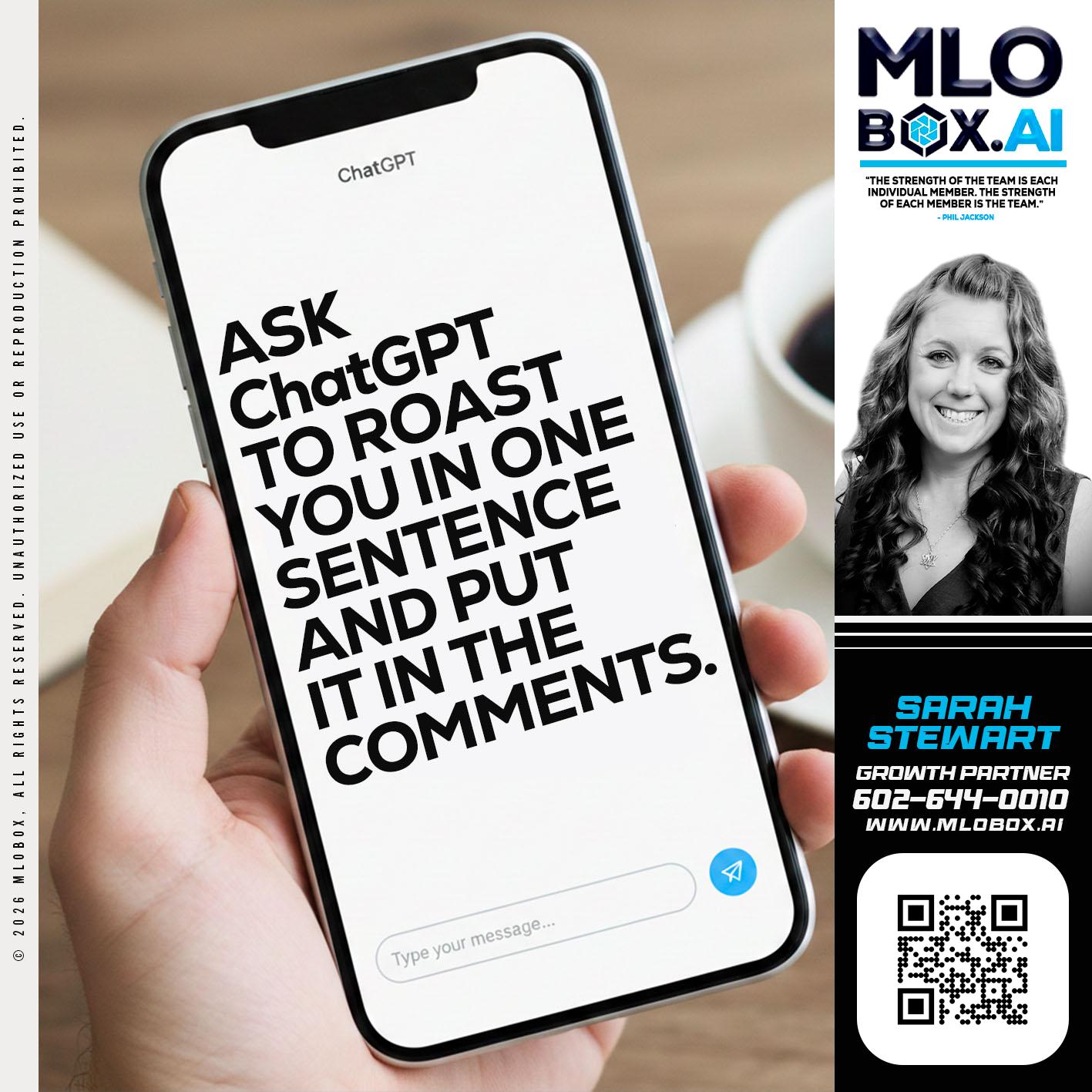 ASK CHAT GPT - Sarah Stewart -Mortgage Loan Originator