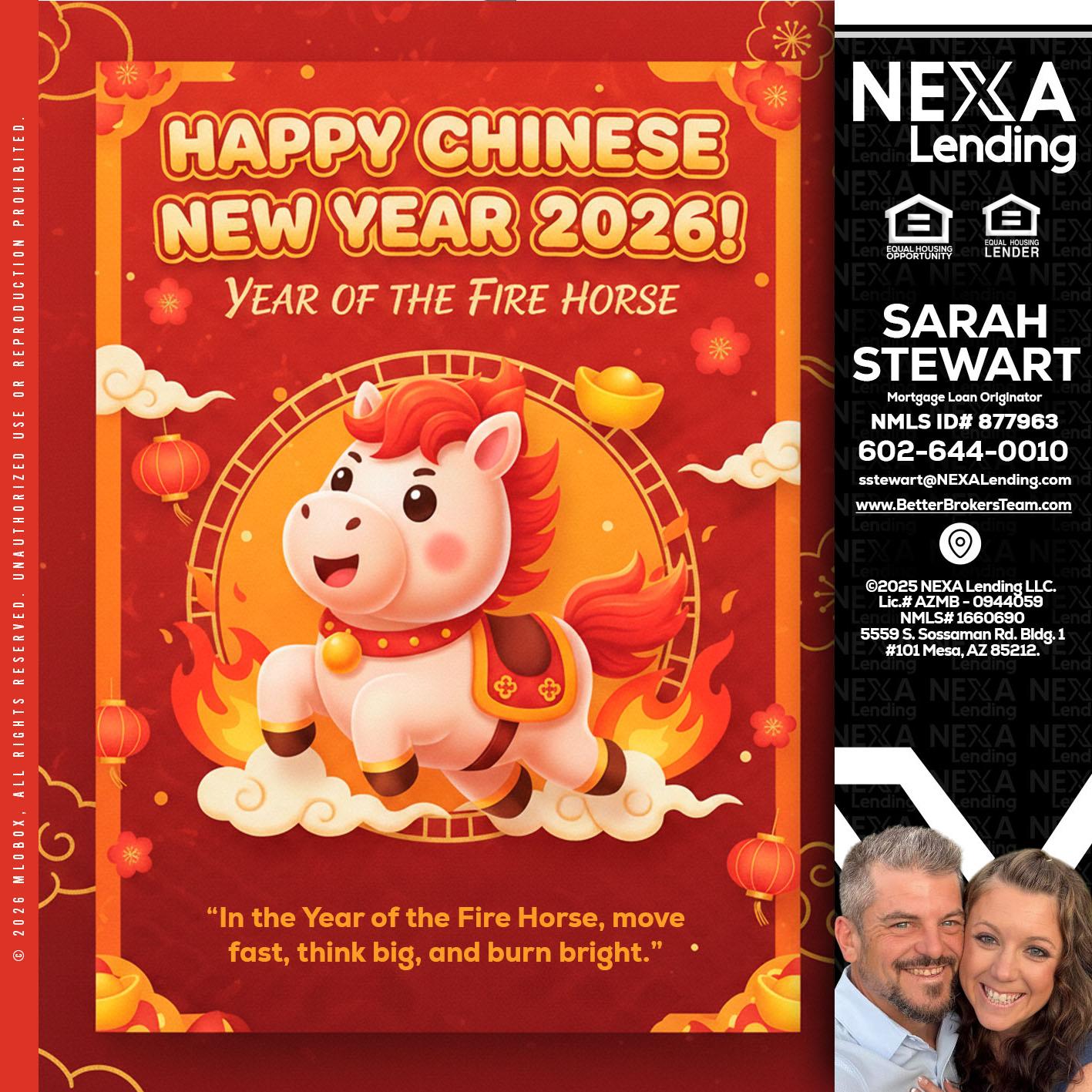 happy Chinese new year - Sarah Stewart -Mortgage Loan Originator