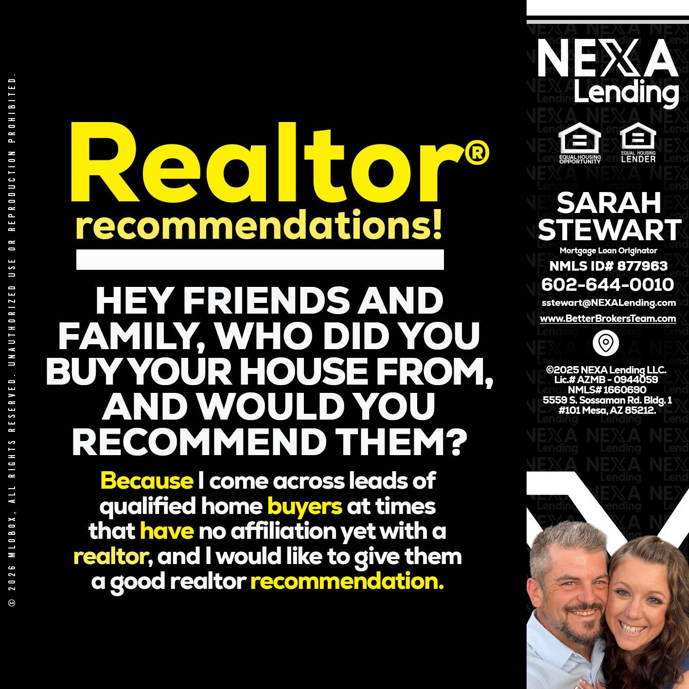 REALTOR - Sarah Stewart -Mortgage Loan Originator