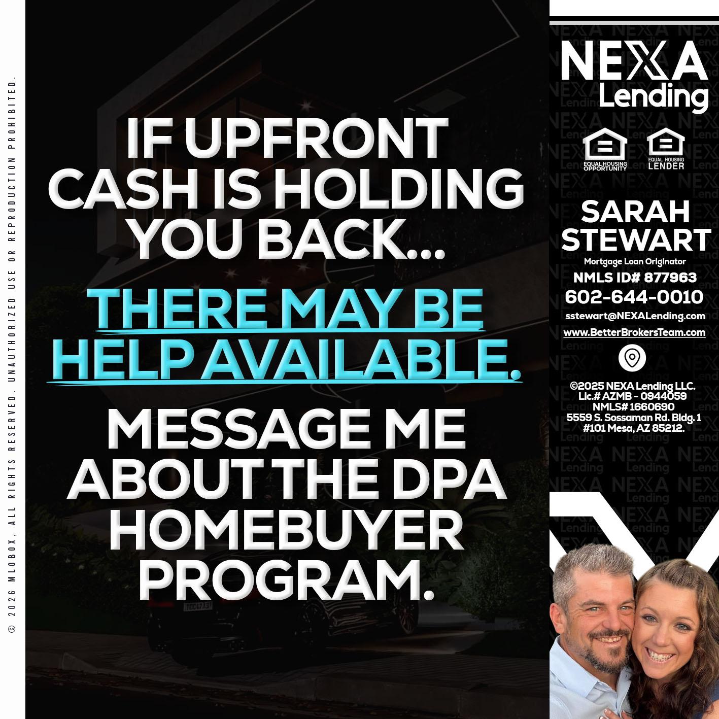 IF UPFRONT - Sarah Stewart -Mortgage Loan Originator