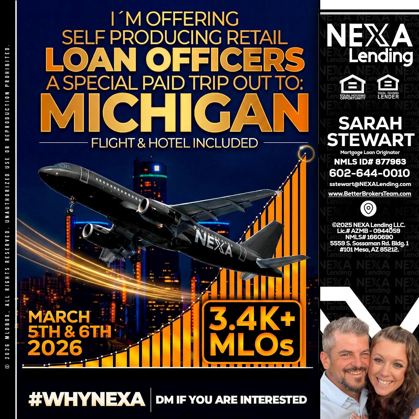 MICHIGAN - Sarah Stewart -Mortgage Loan Originator