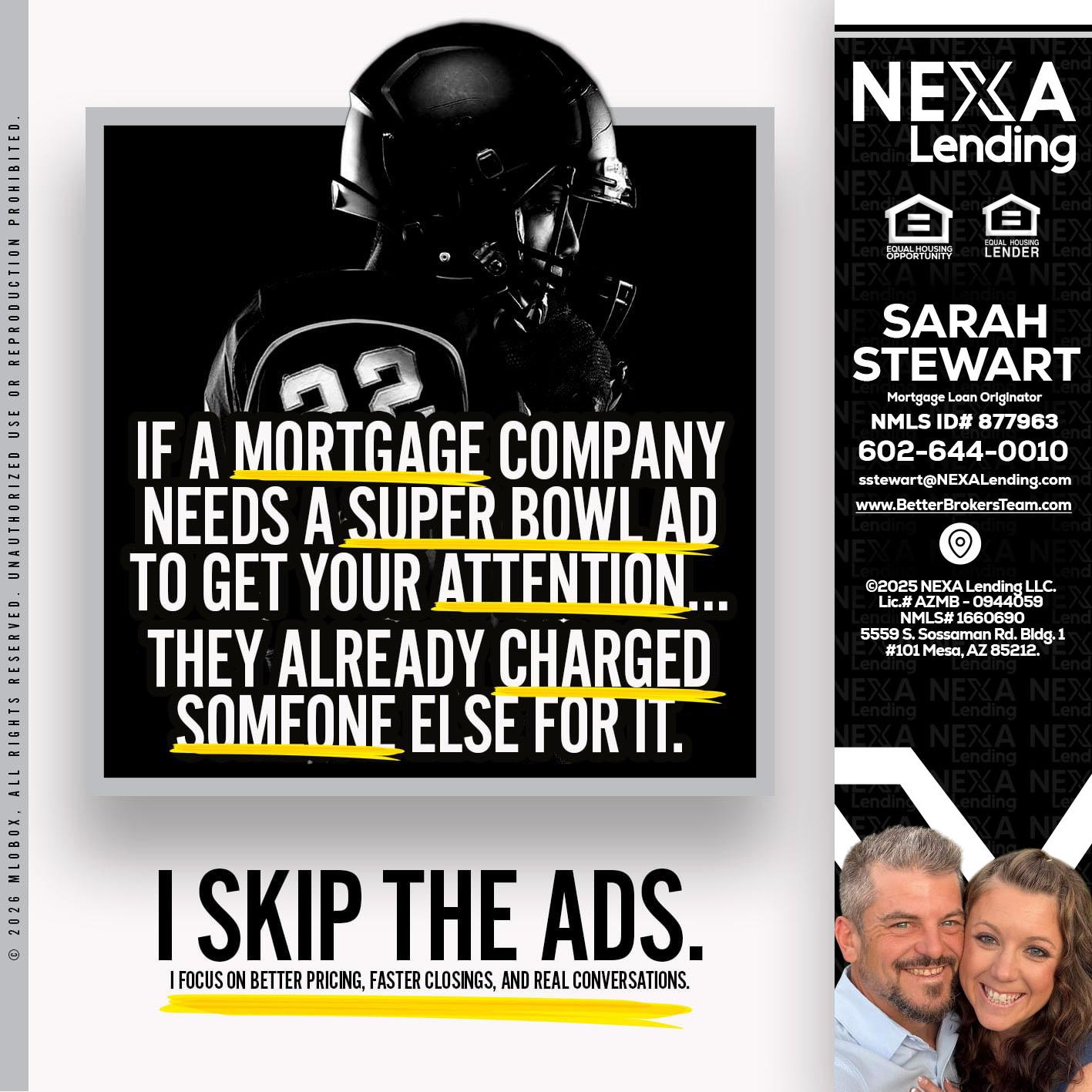 if a mortgage ad - Sarah Stewart -Mortgage Loan Originator