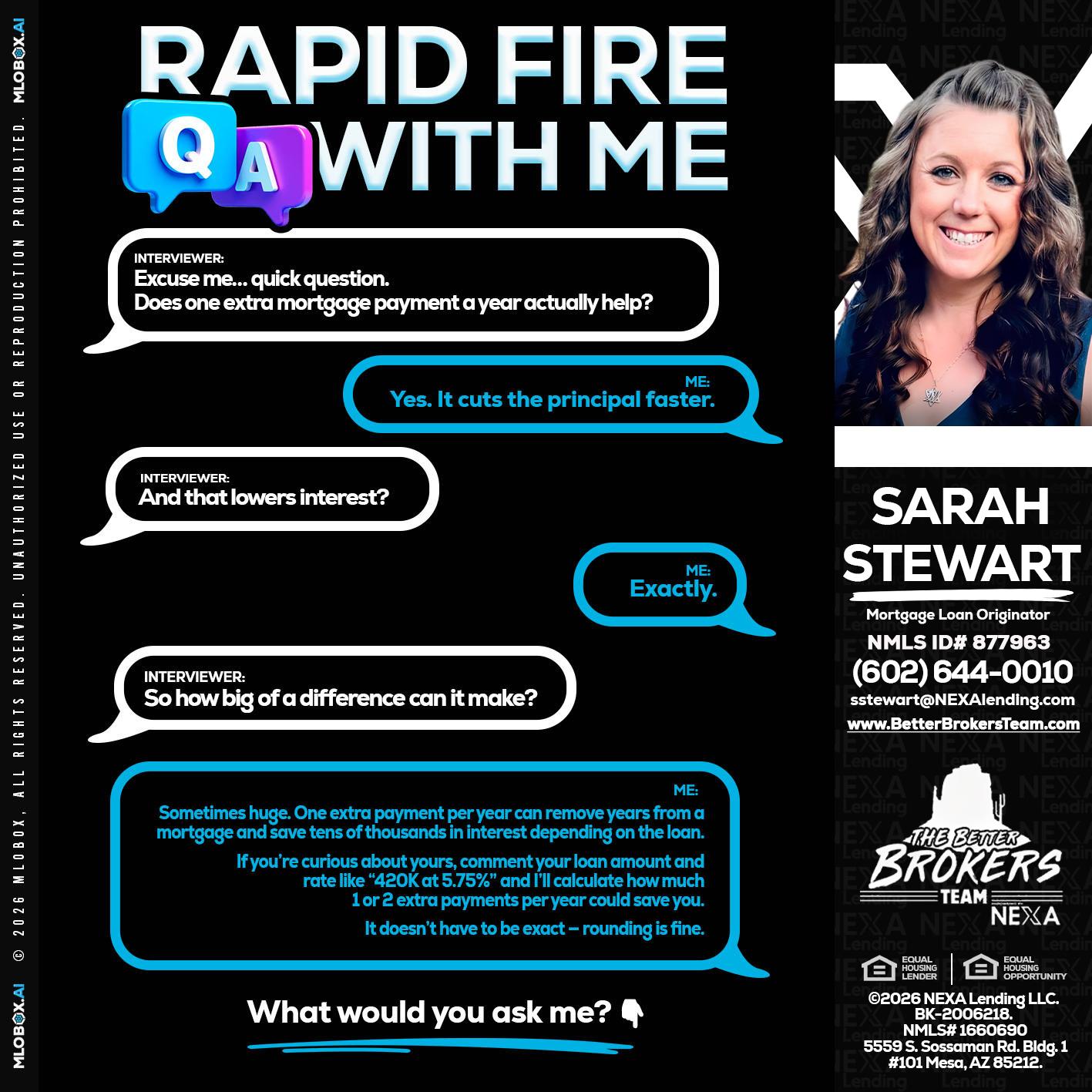 RAPID Q&A - Sarah Stewart -Mortgage Loan Originator