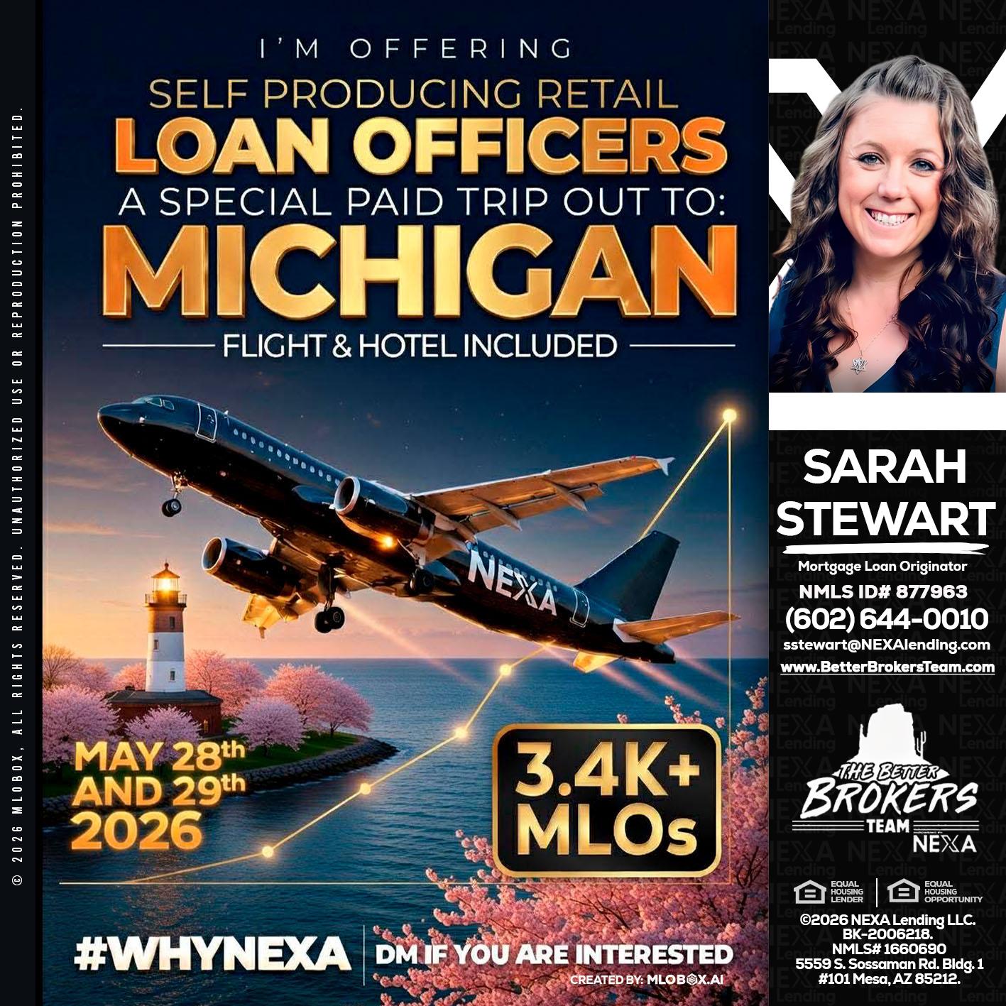 MICHIGAN TRIP - Sarah Stewart -Mortgage Loan Originator