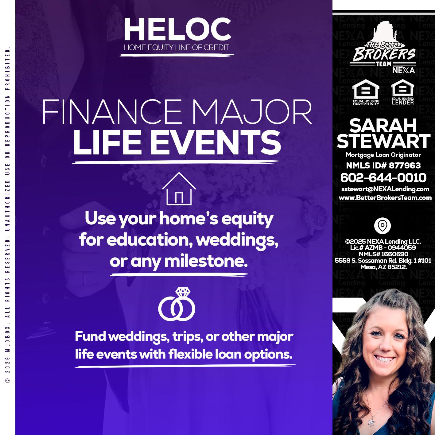 HELOC - Sarah Stewart -Mortgage Loan Originator