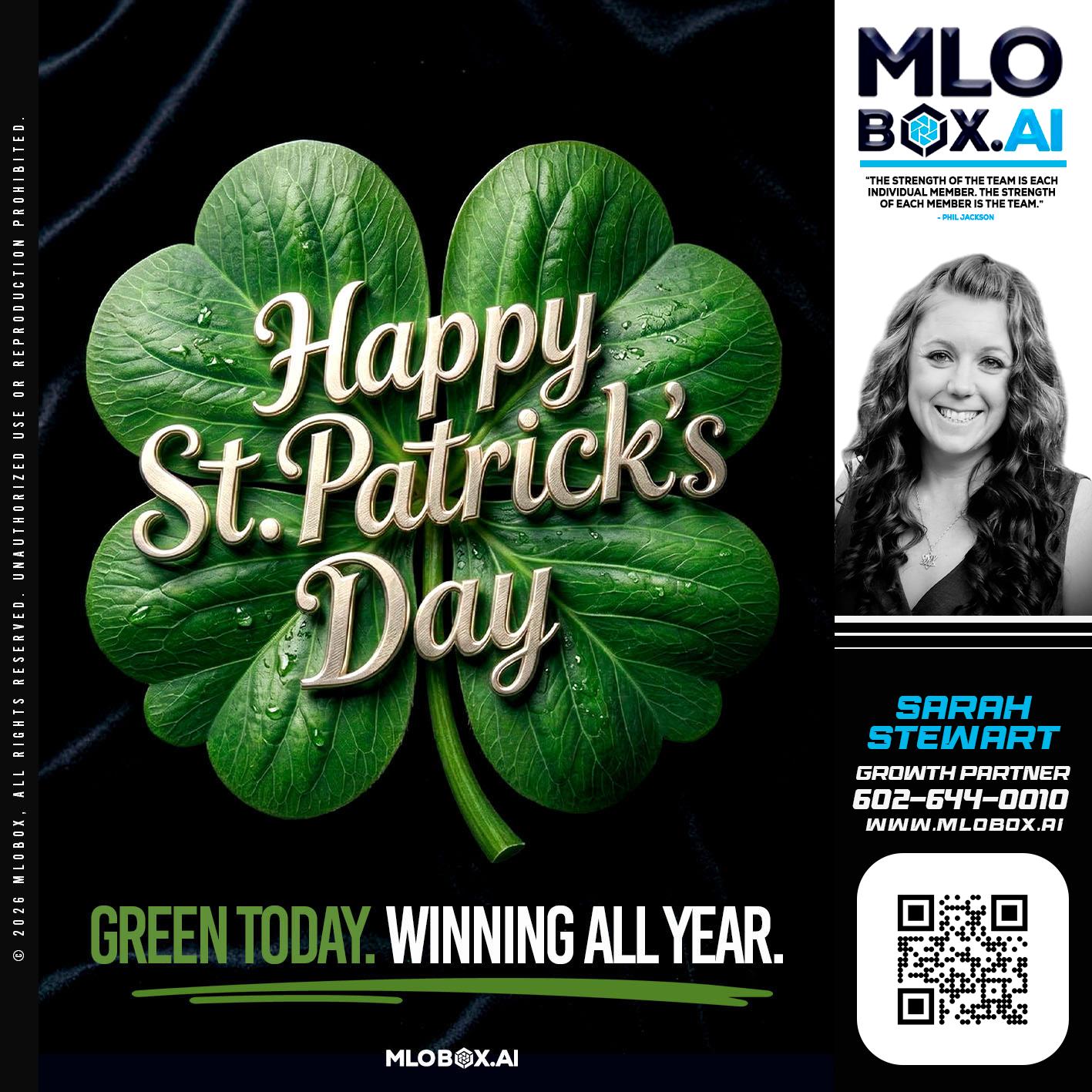 happy st Patricks day - Sarah Stewart -Mortgage Loan Originator