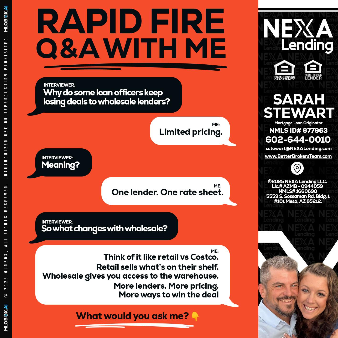 Q&A - Sarah Stewart -Mortgage Loan Originator