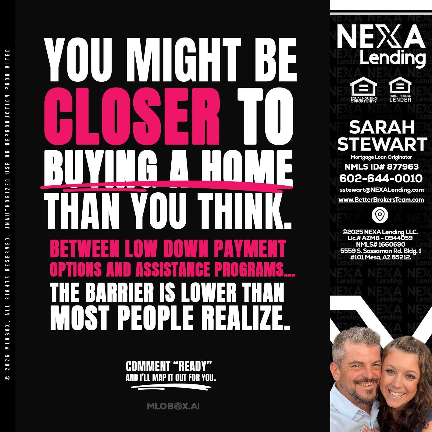 YOU MIGHT BE - Sarah Stewart -Mortgage Loan Originator