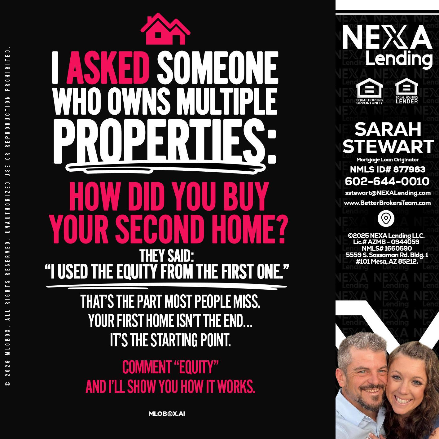 I ASKED SOMEONE - Sarah Stewart -Mortgage Loan Originator