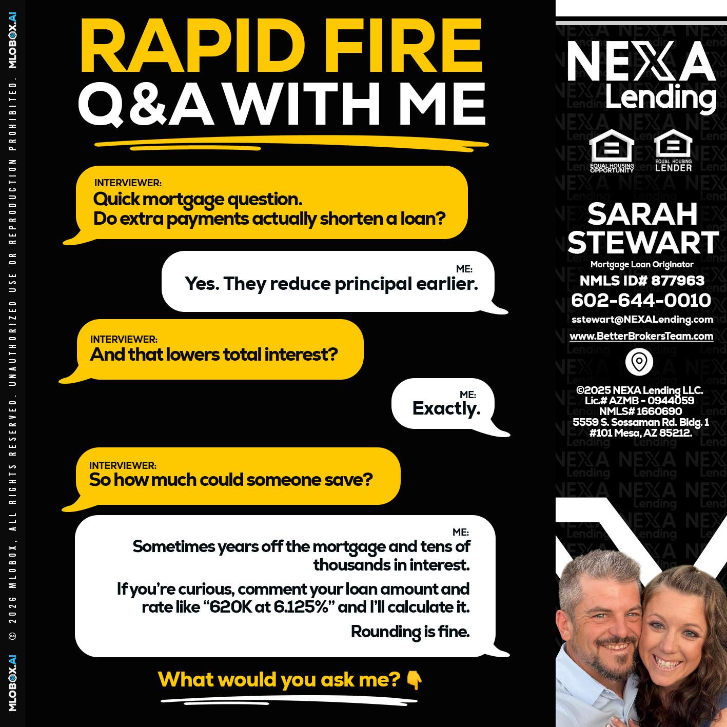 RAPID FIRE QA - Sarah Stewart -Mortgage Loan Originator