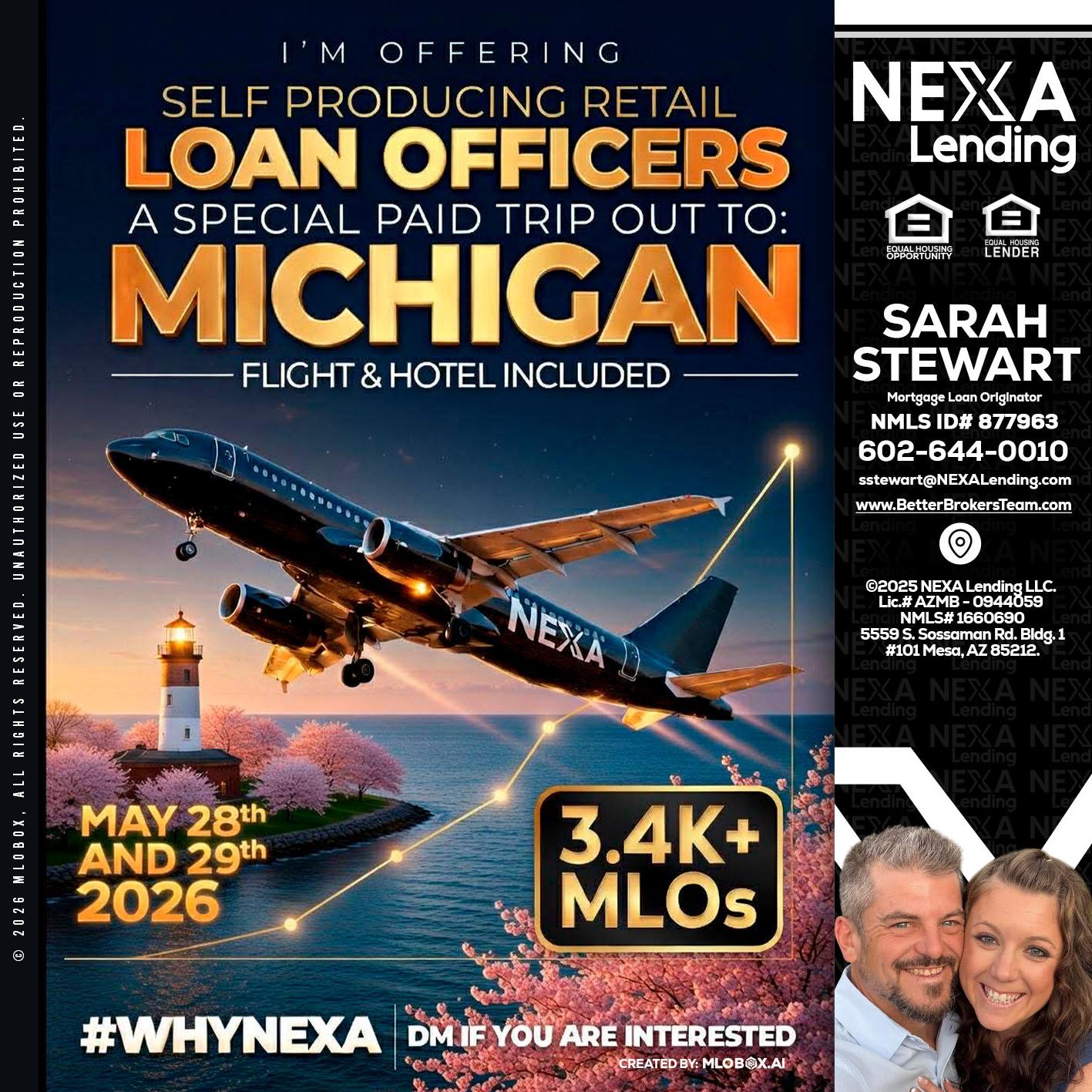 MICHIGAN TRIP - Sarah Stewart -Mortgage Loan Originator