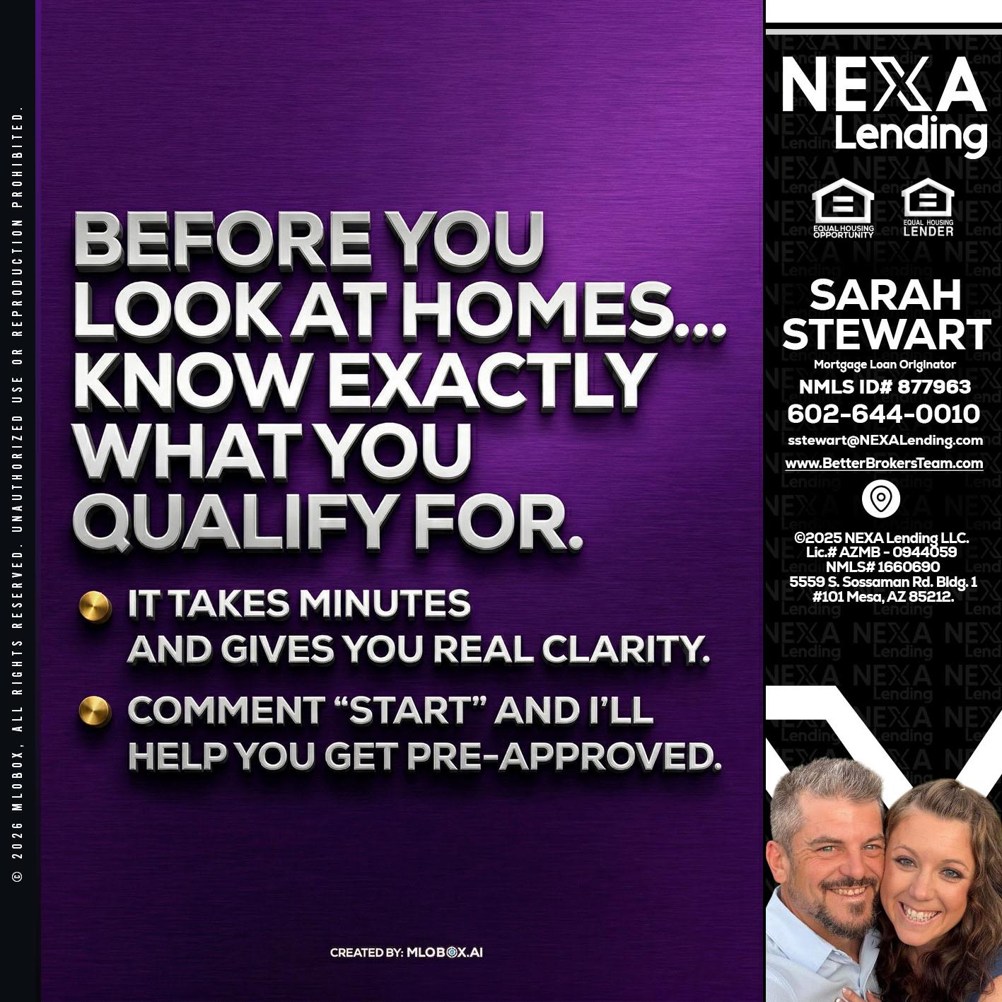 BEFORE YOU - Sarah Stewart -Mortgage Loan Originator