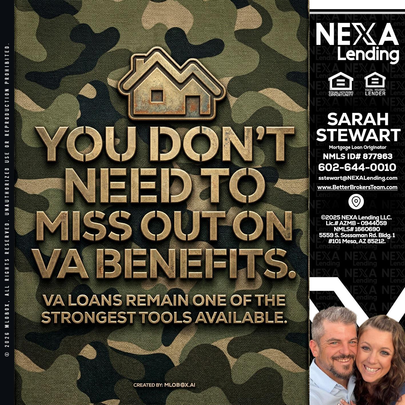 you don't need - Sarah Stewart -Mortgage Loan Originator