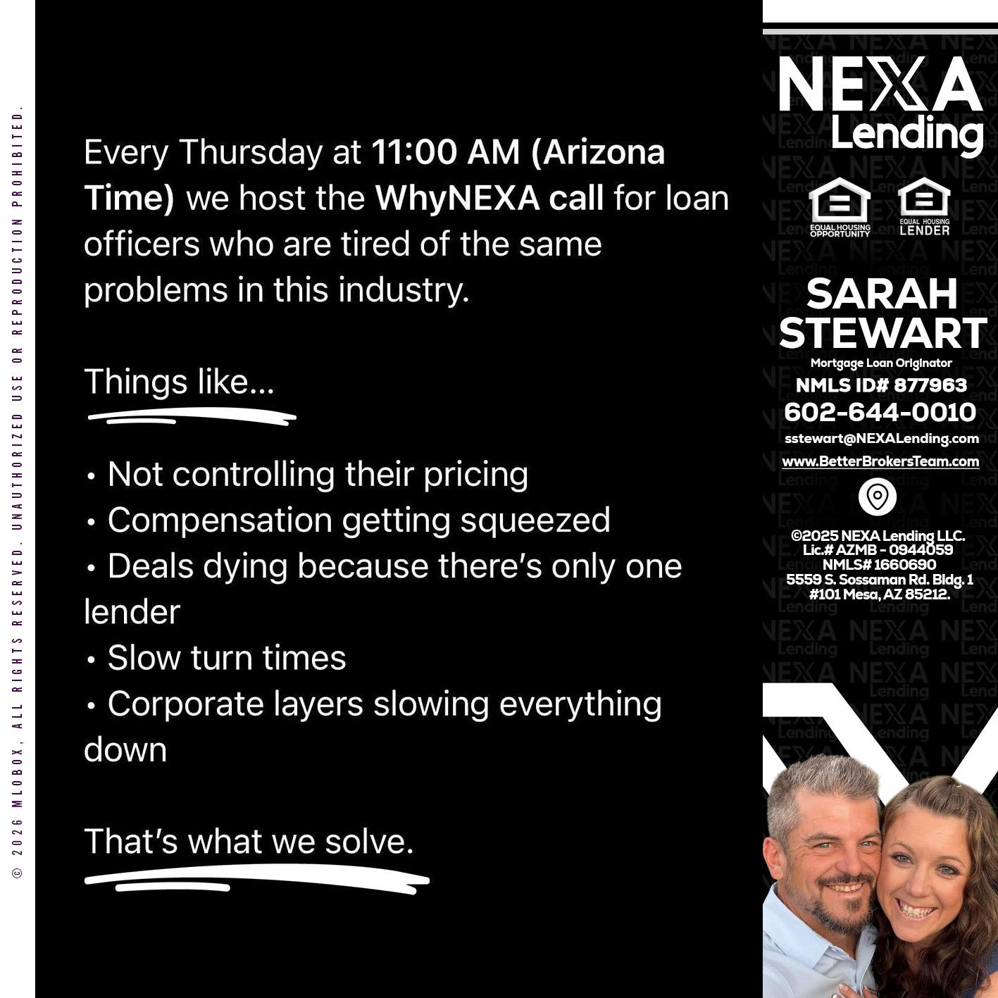 WHY NEXA - Sarah Stewart -Mortgage Loan Originator