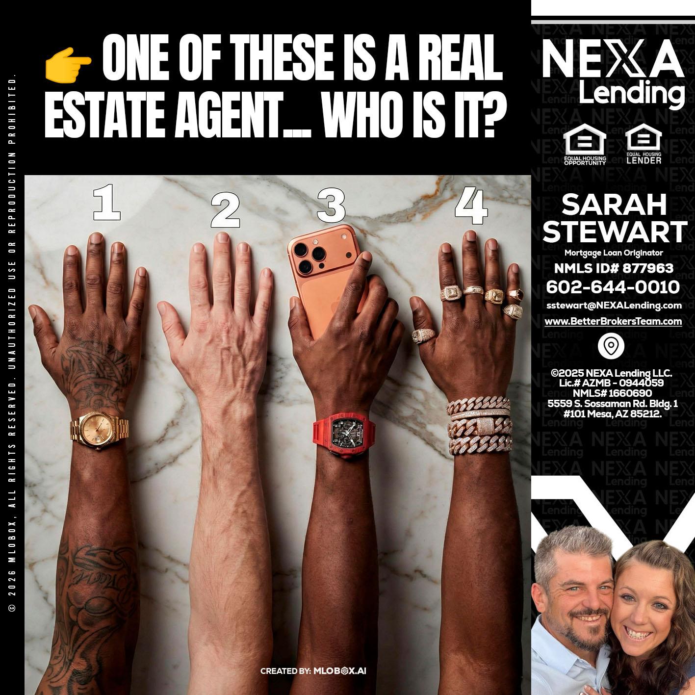 ONE OF THESE - Sarah Stewart -Mortgage Loan Originator