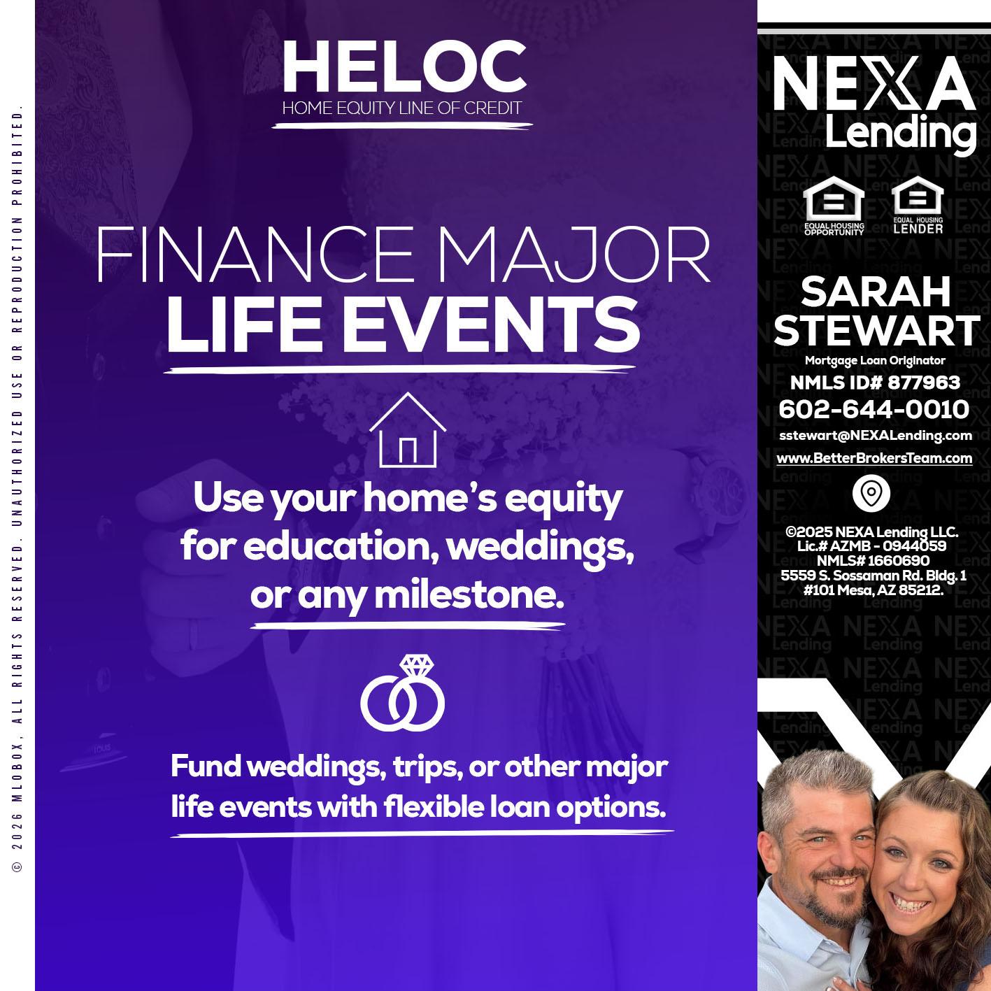 HELOC - Sarah Stewart -Mortgage Loan Originator