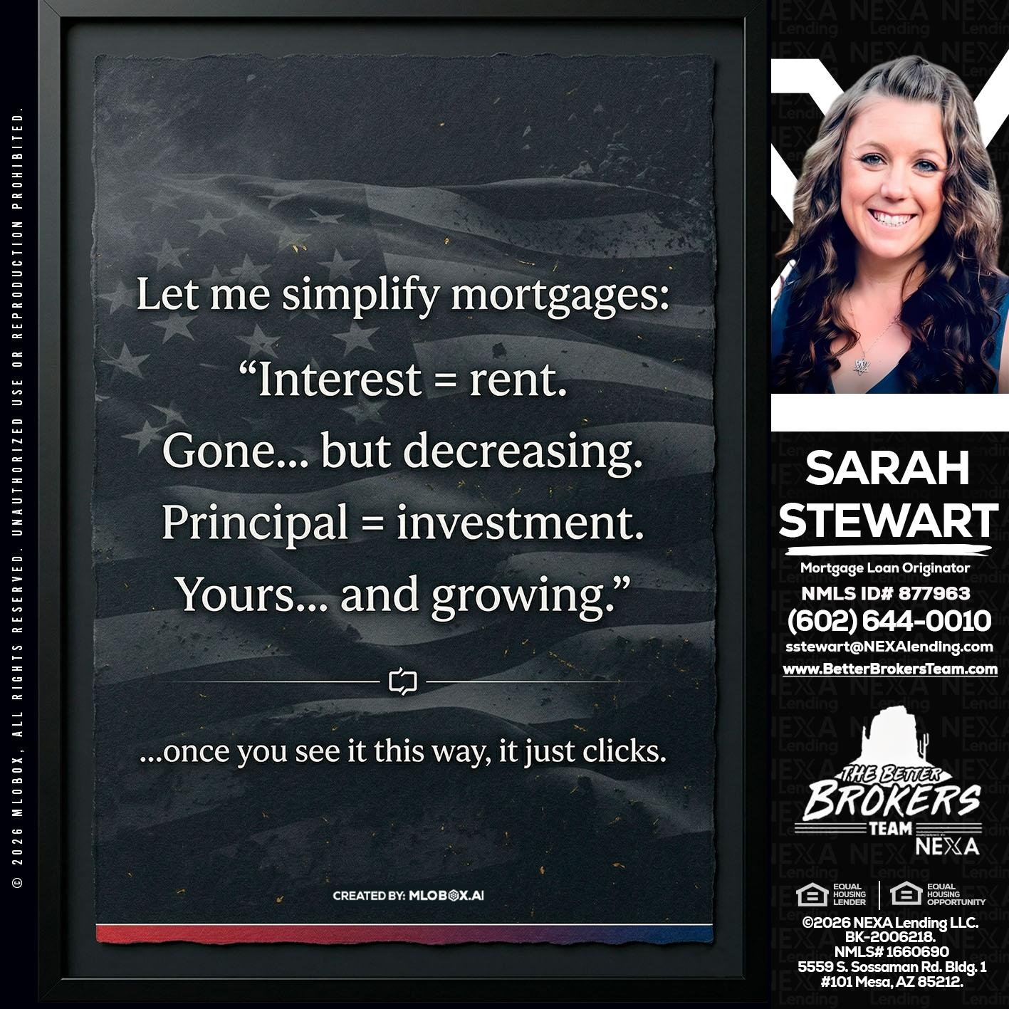 LET ME SIMPLIFY - Sarah Stewart -Mortgage Loan Originator