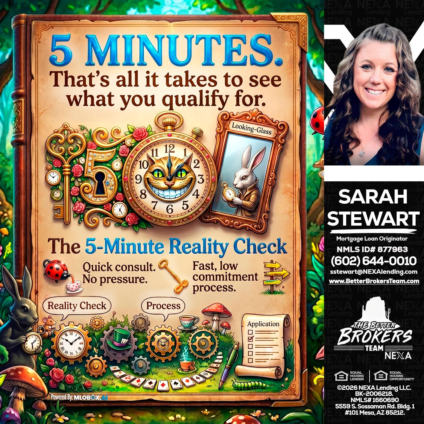 Reality Check! - Sarah Stewart -Mortgage Loan Originator