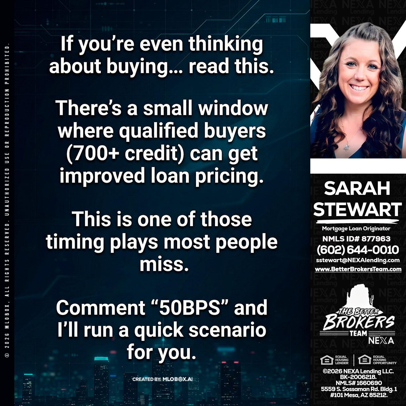IF YOU EVER - Sarah Stewart -Mortgage Loan Originator