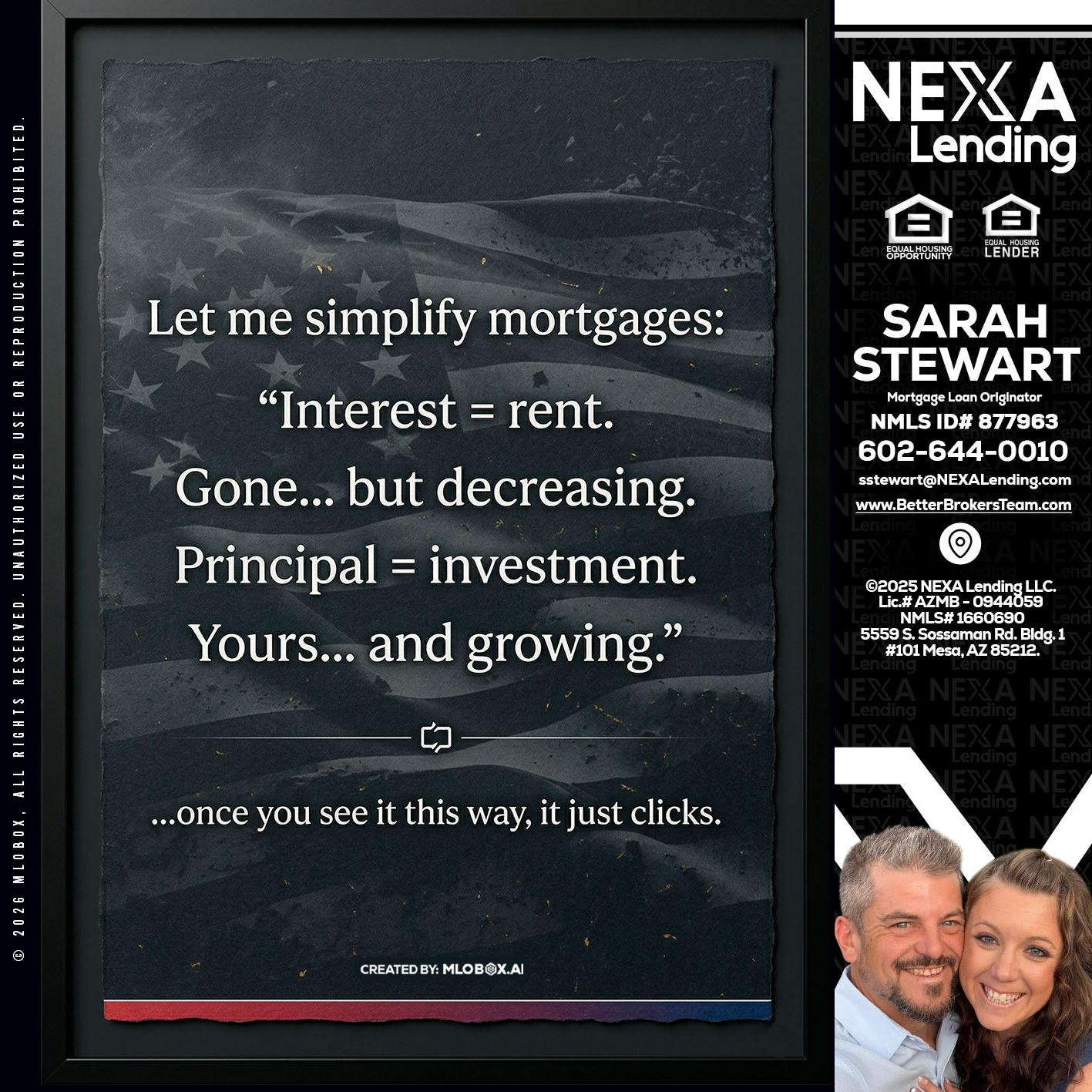 LET ME SIMPLIFY - Sarah Stewart -Mortgage Loan Originator