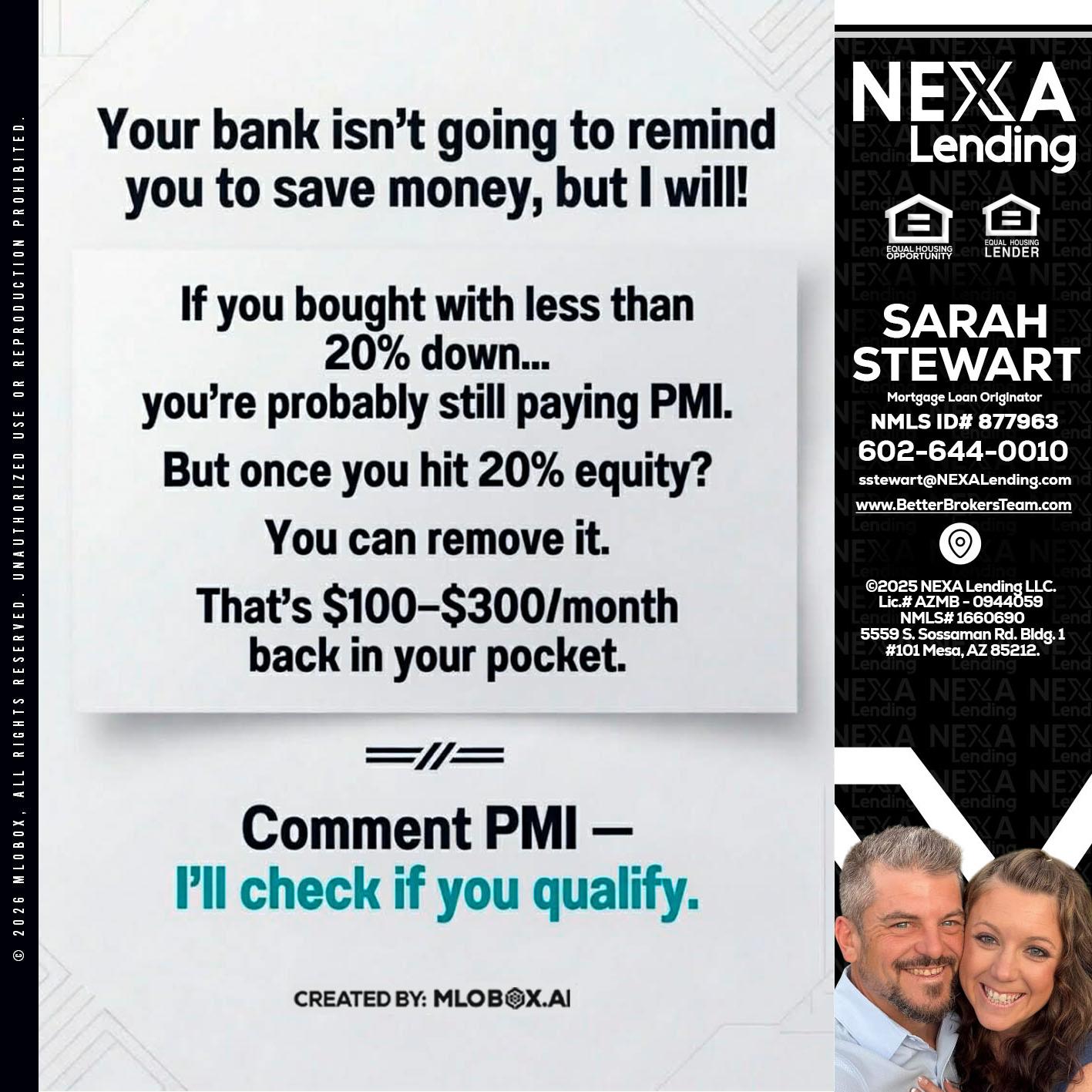 YOUR BANK ISNT - Sarah Stewart -Mortgage Loan Originator