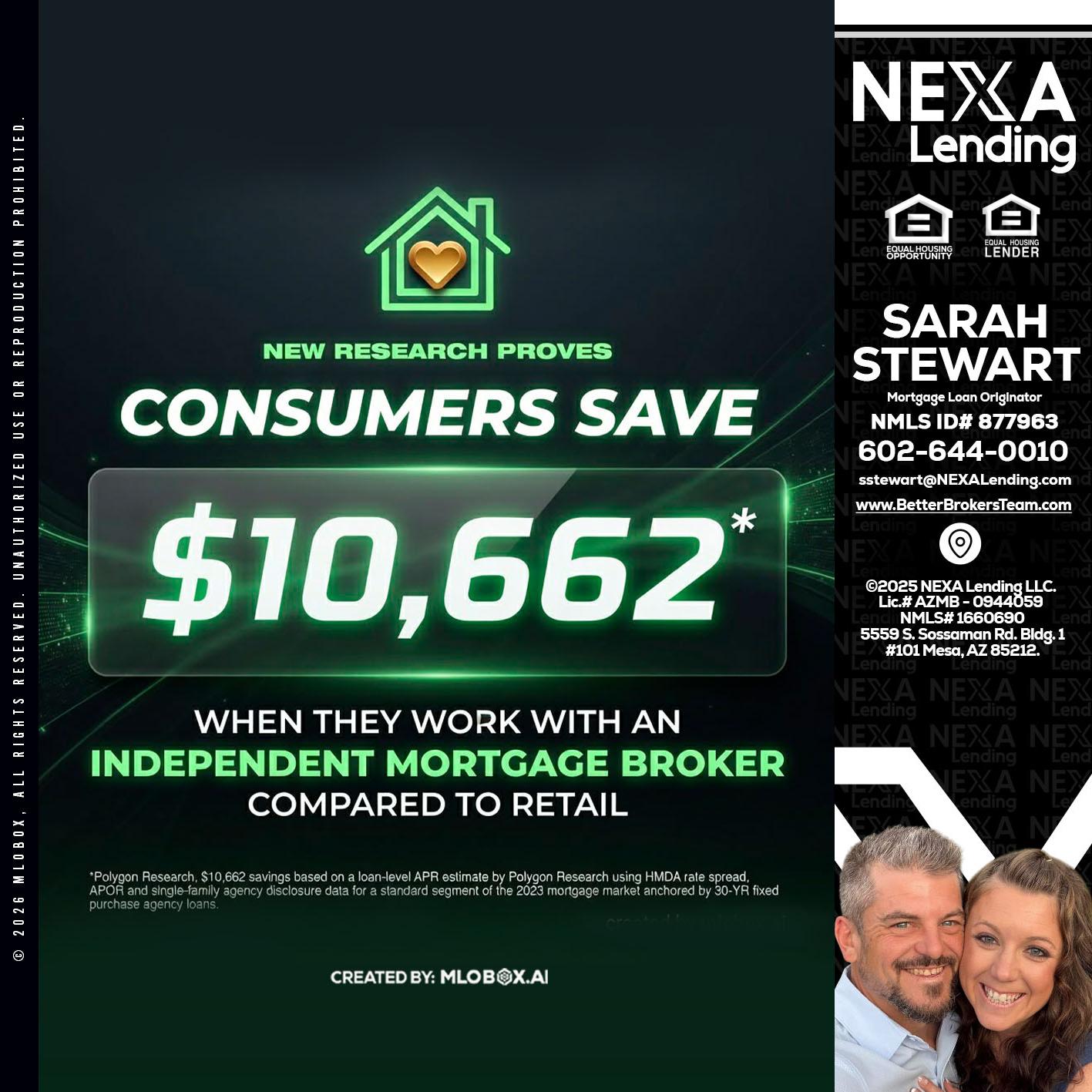 10,662 - Sarah Stewart -Mortgage Loan Originator