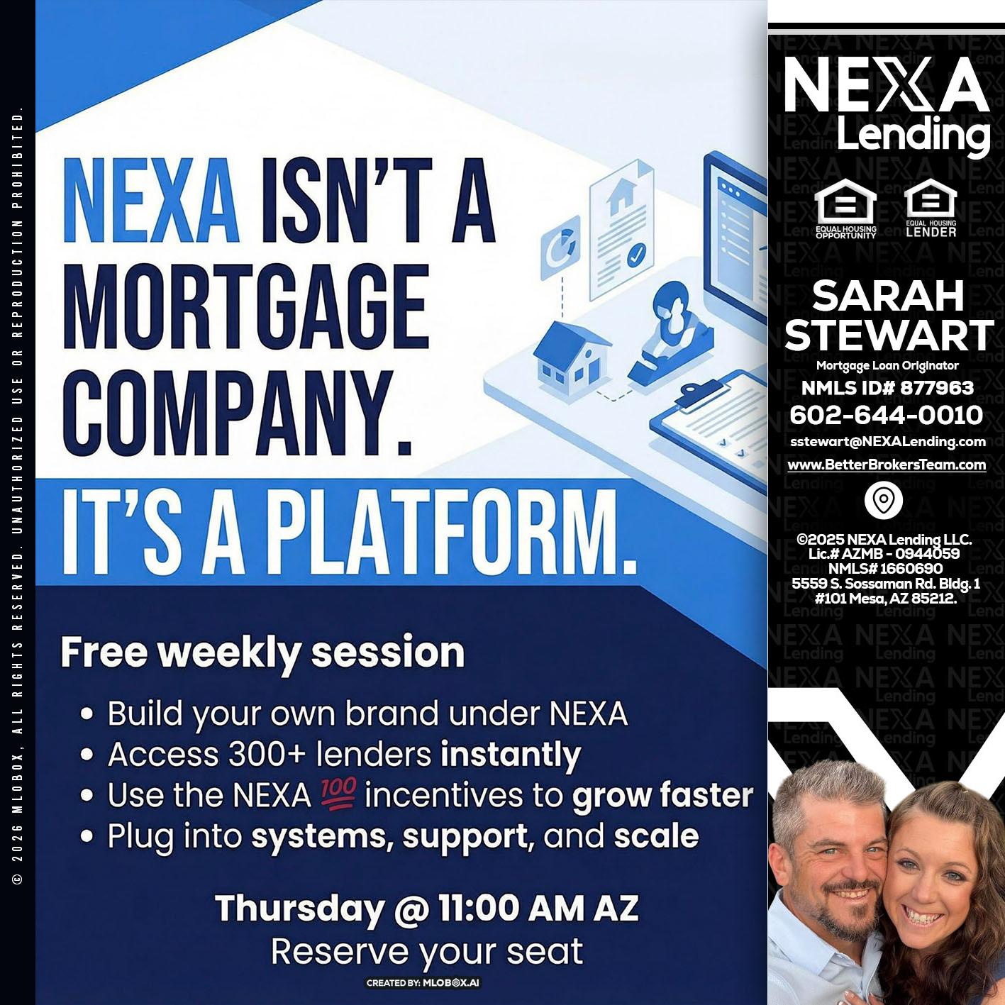 NEXA ISNT - Sarah Stewart -Mortgage Loan Originator