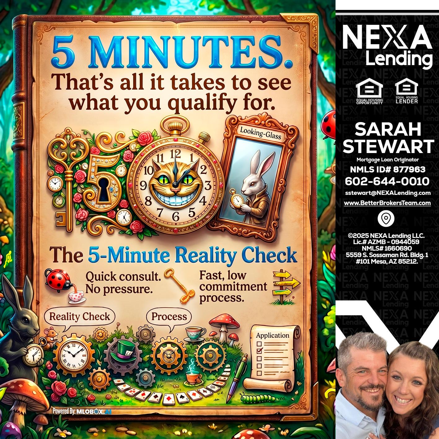 Reality Check! - Sarah Stewart -Mortgage Loan Originator