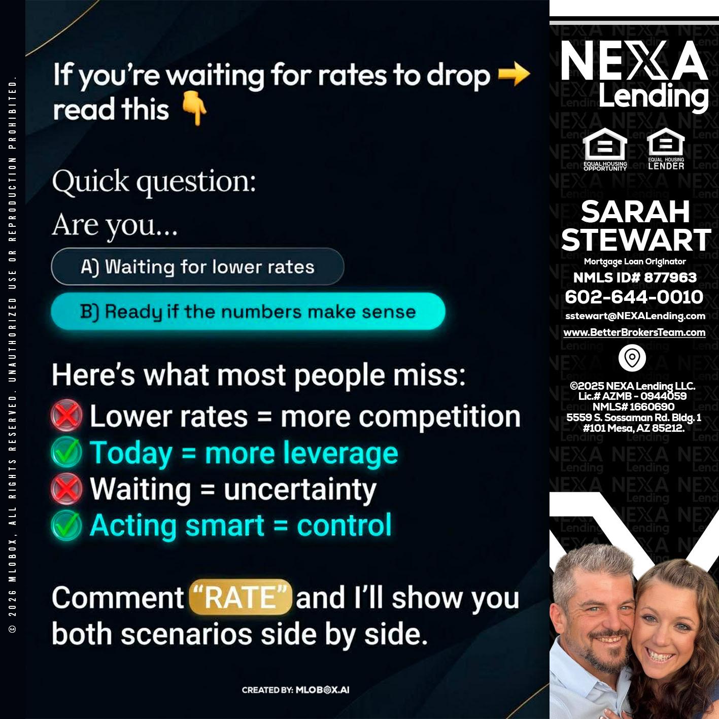 IF YOU ARE - Sarah Stewart -Mortgage Loan Originator