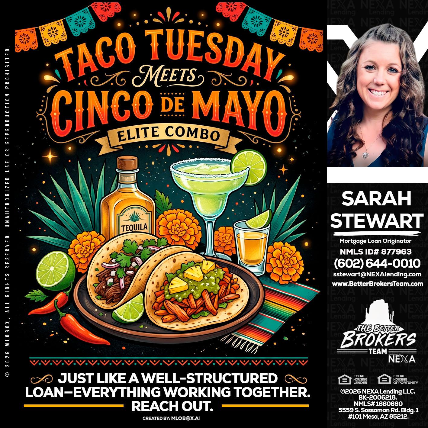 TACO TUESDAY - Sarah Stewart -Mortgage Loan Originator