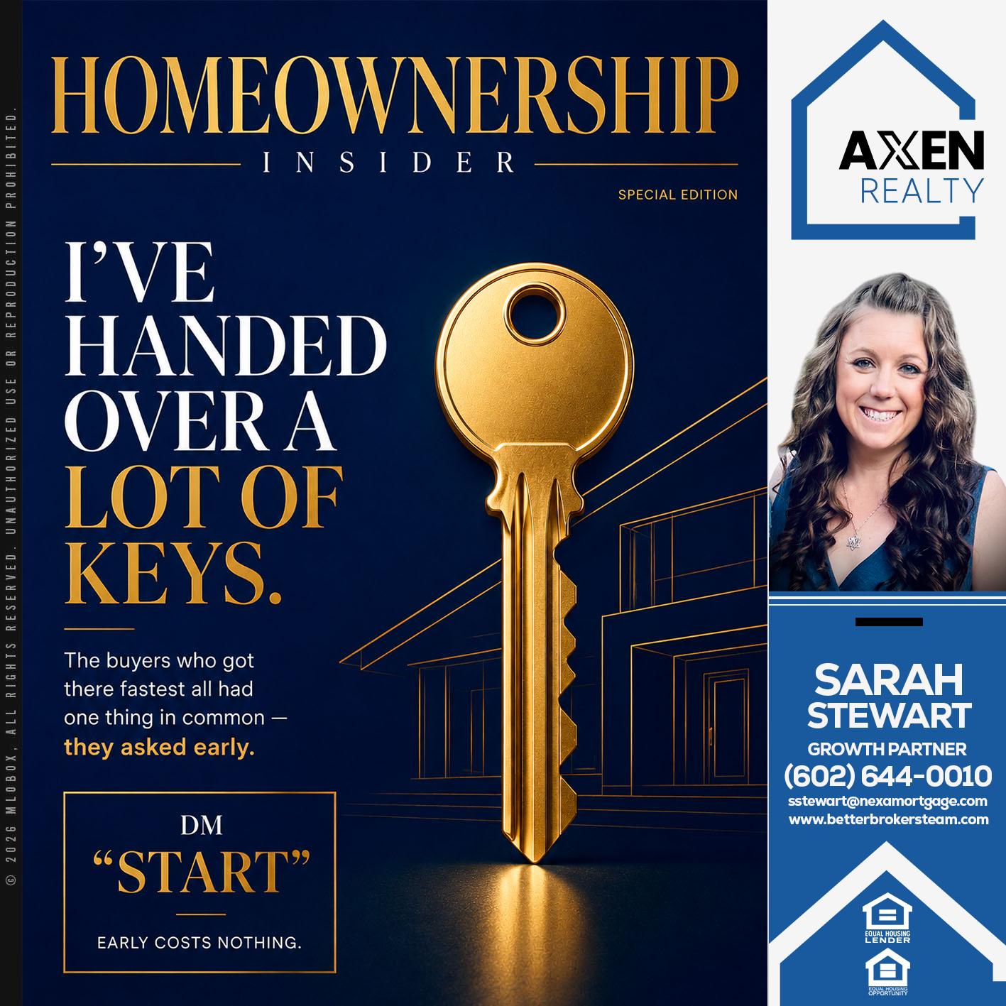 HOMEOWNERSHIP - Sarah Stewart -Mortgage Loan Originator