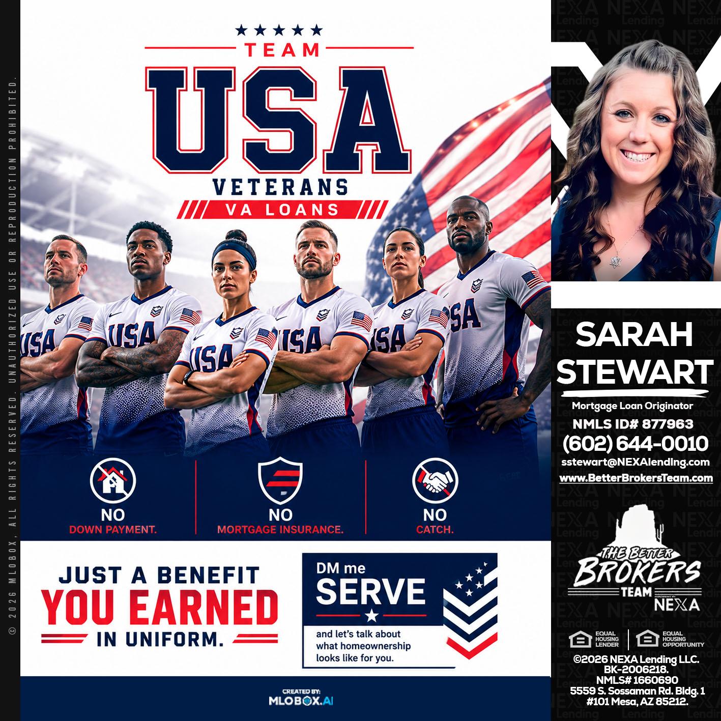 USA TEAM - Sarah Stewart -Mortgage Loan Originator