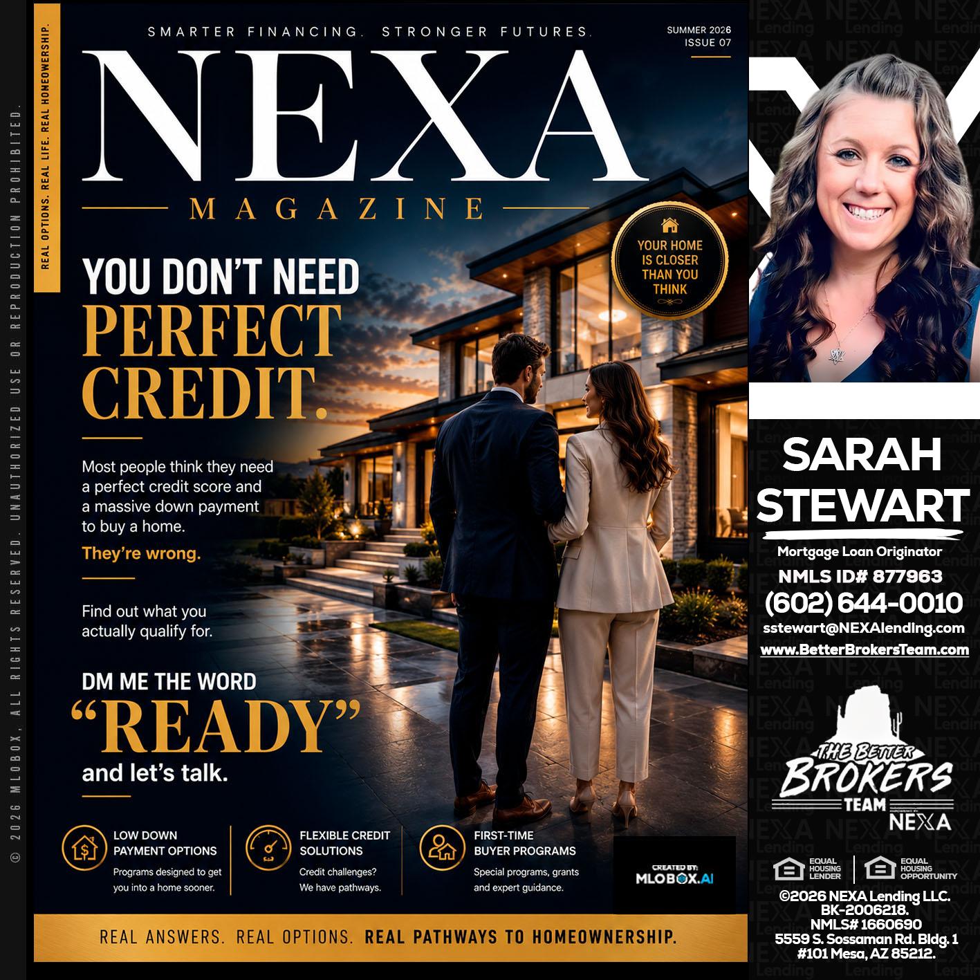 NEXA MAGAZINE - Sarah Stewart -Mortgage Loan Originator